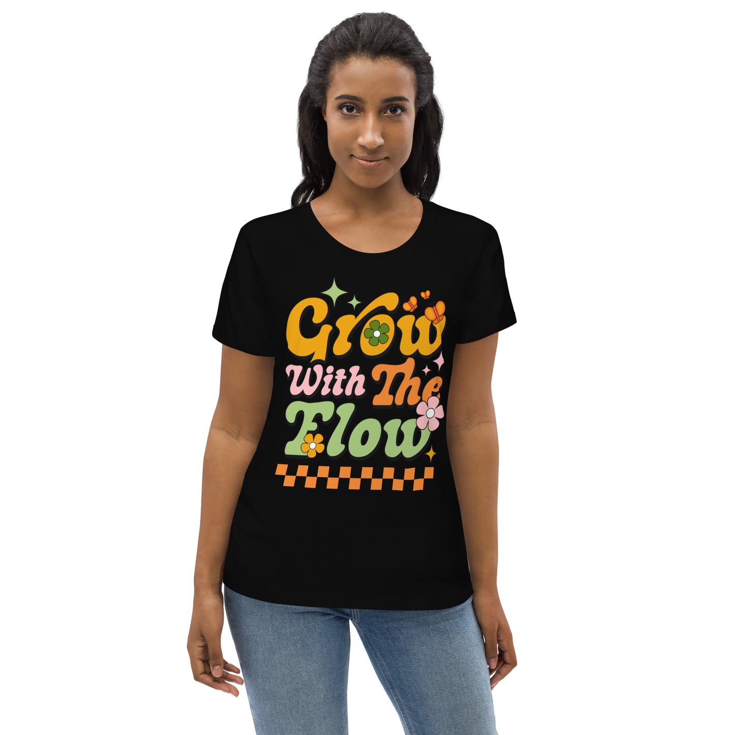 Grow With The Flow - Women's fitted eco tee