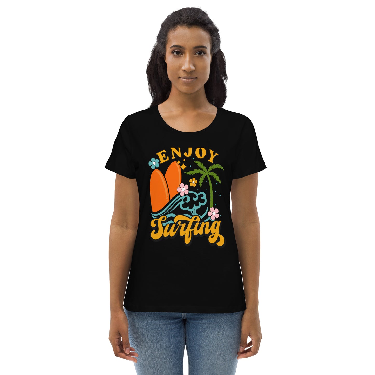 Enjoy Surfing - Women's fitted eco tee