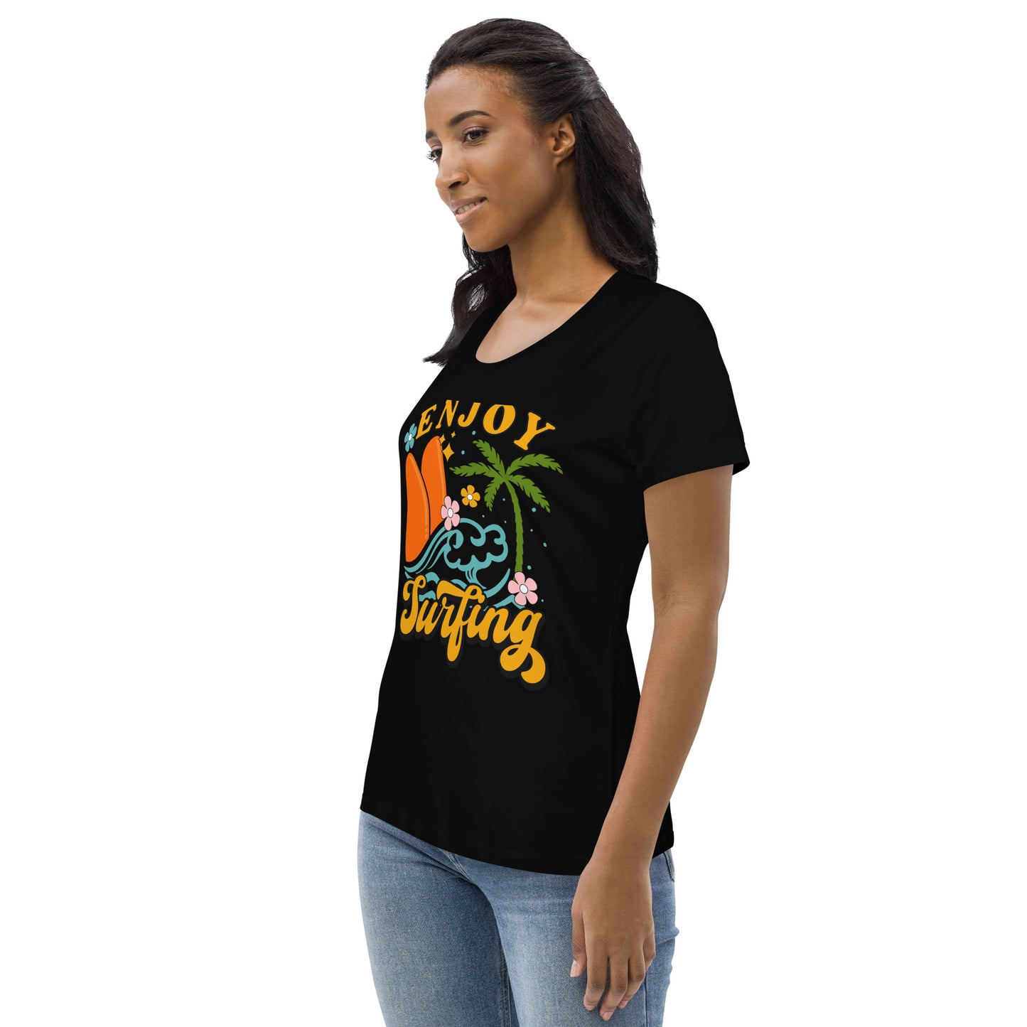 Enjoy Surfing - Women's fitted eco tee