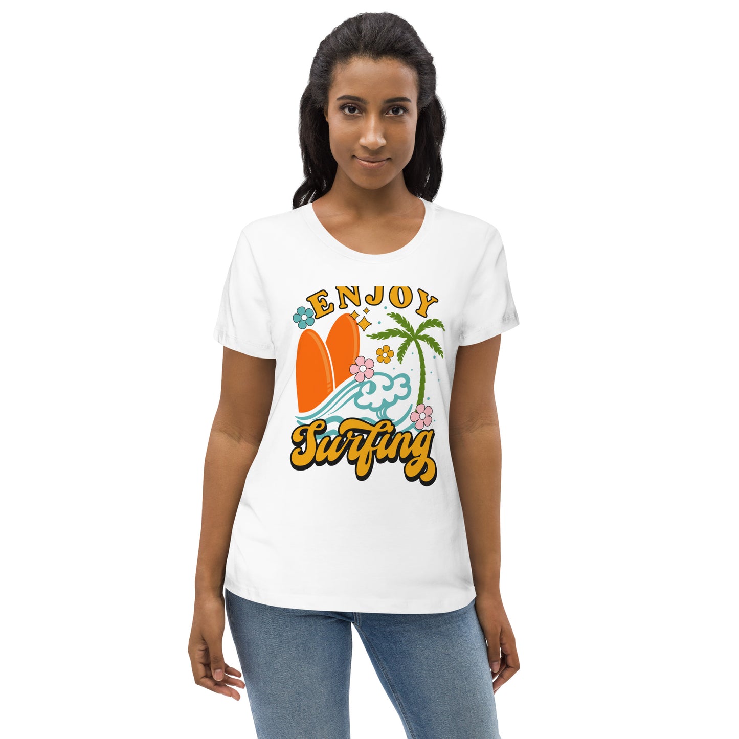 Enjoy Surfing - Women's fitted eco tee