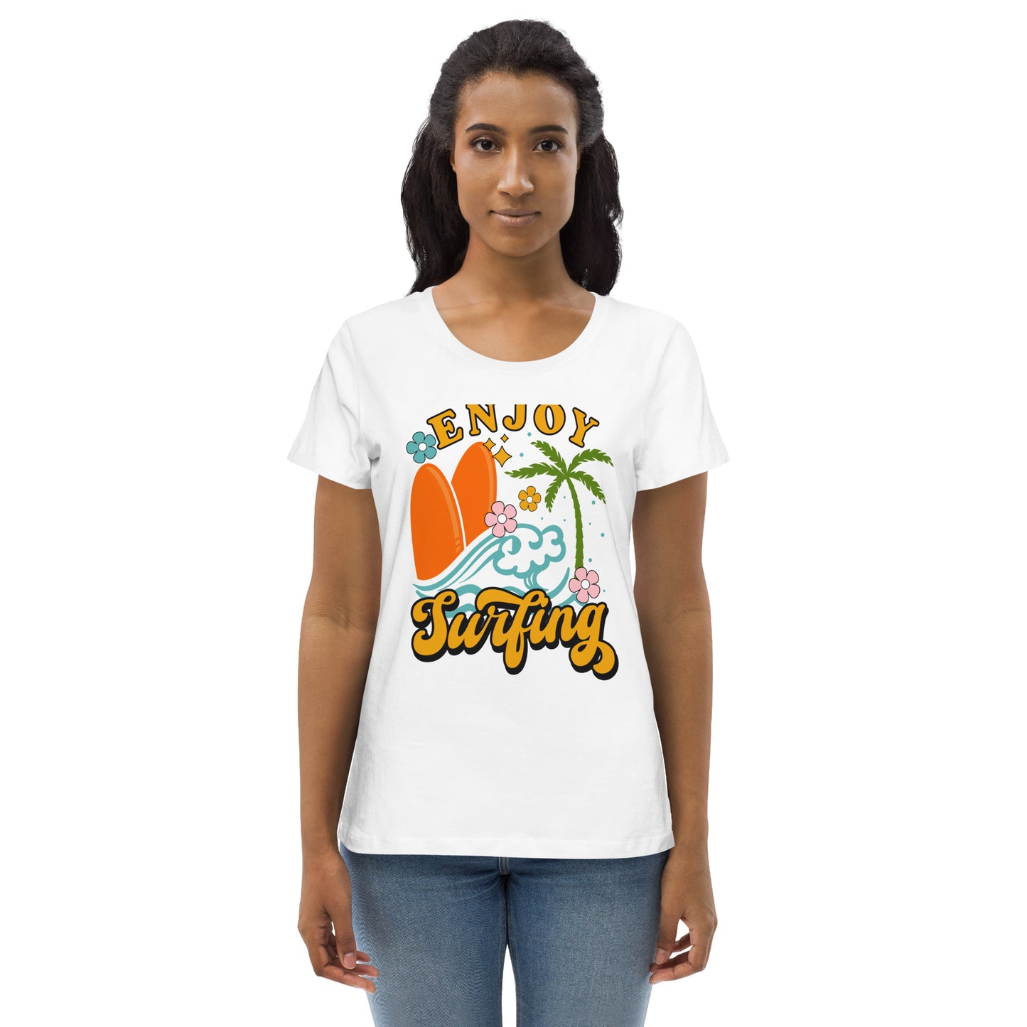 Enjoy Surfing - Women's fitted eco tee