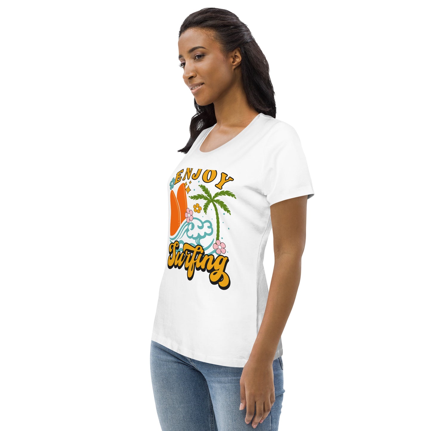 Enjoy Surfing - Women's fitted eco tee