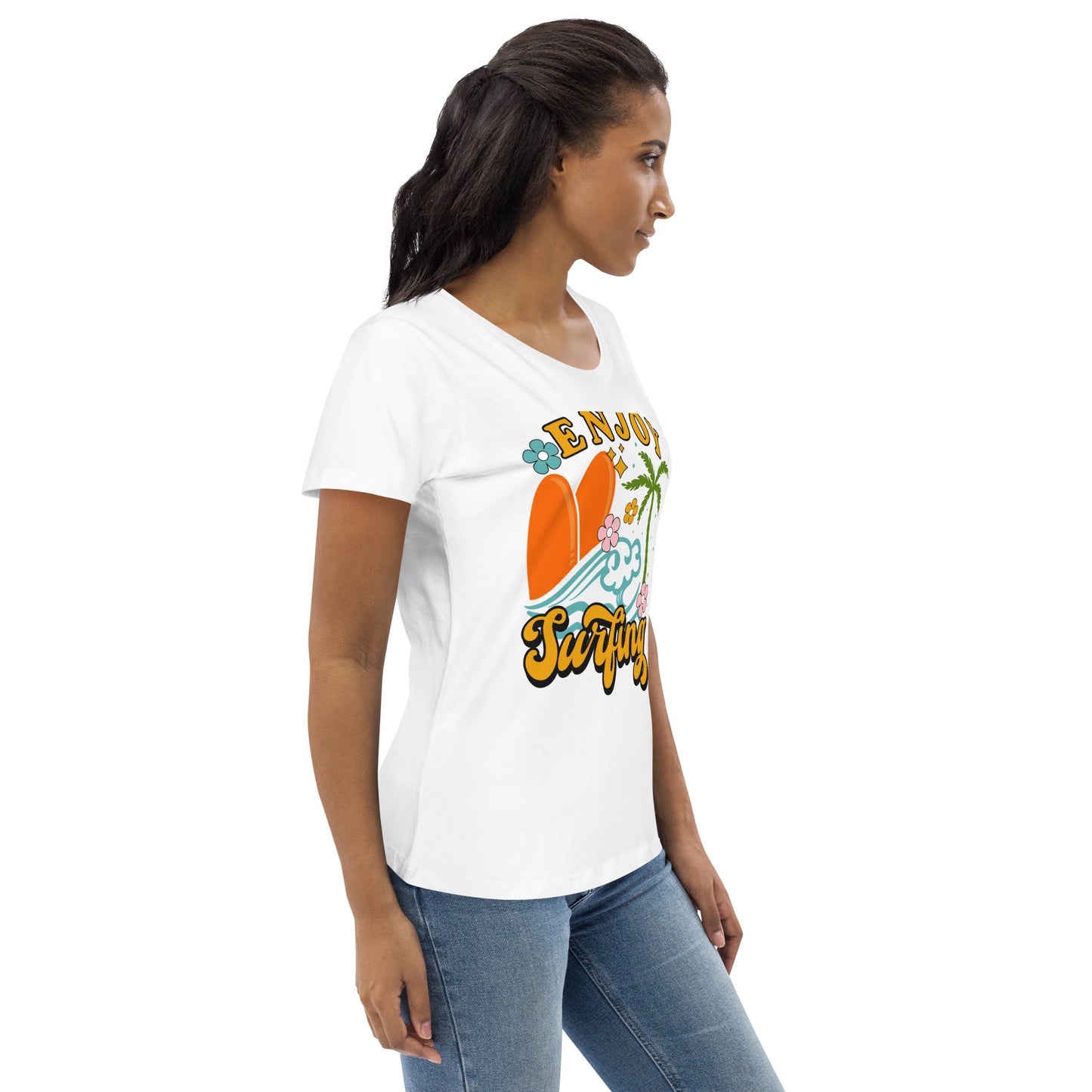 Enjoy Surfing - Women's fitted eco tee