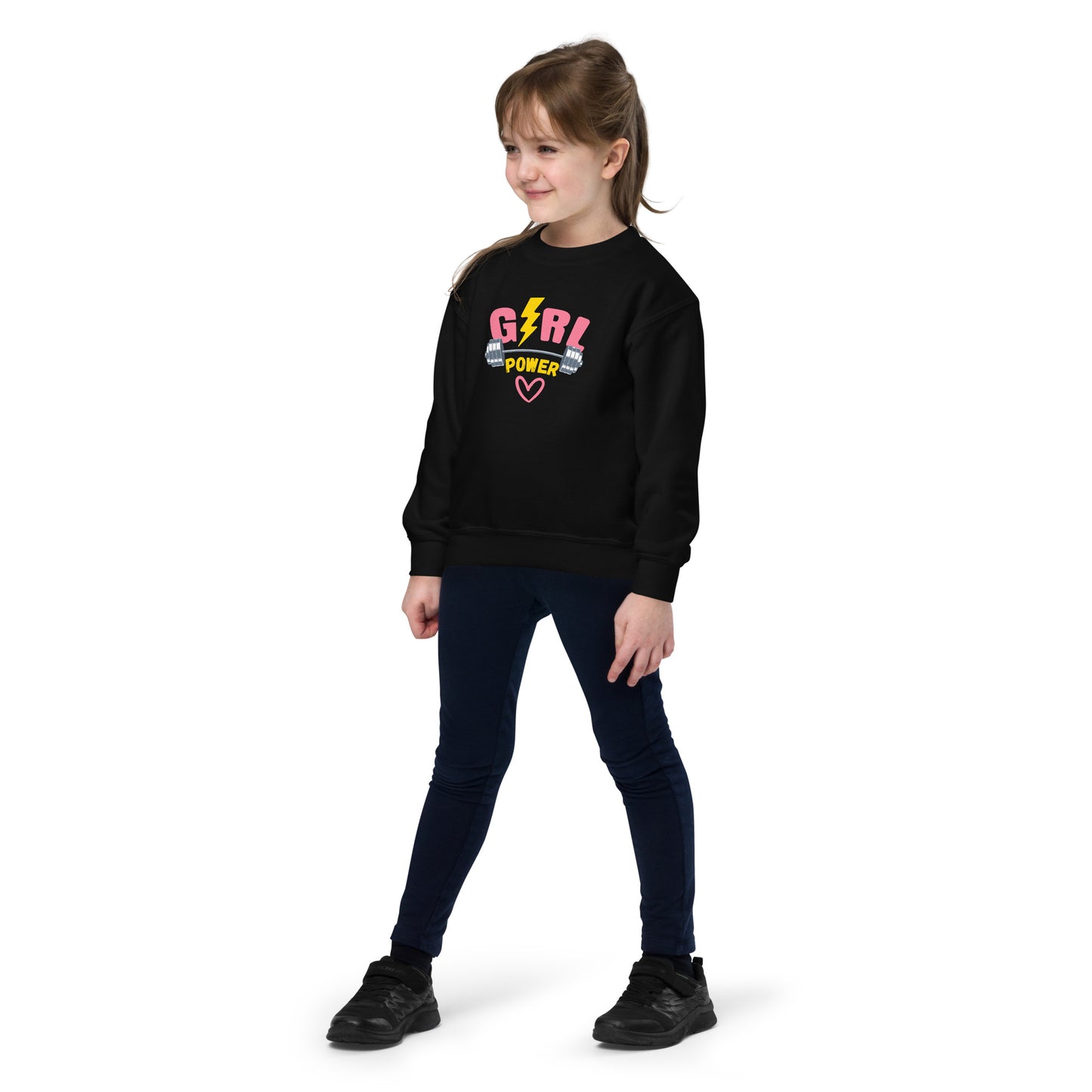 Girl Power - Youth crewneck sweatshirt