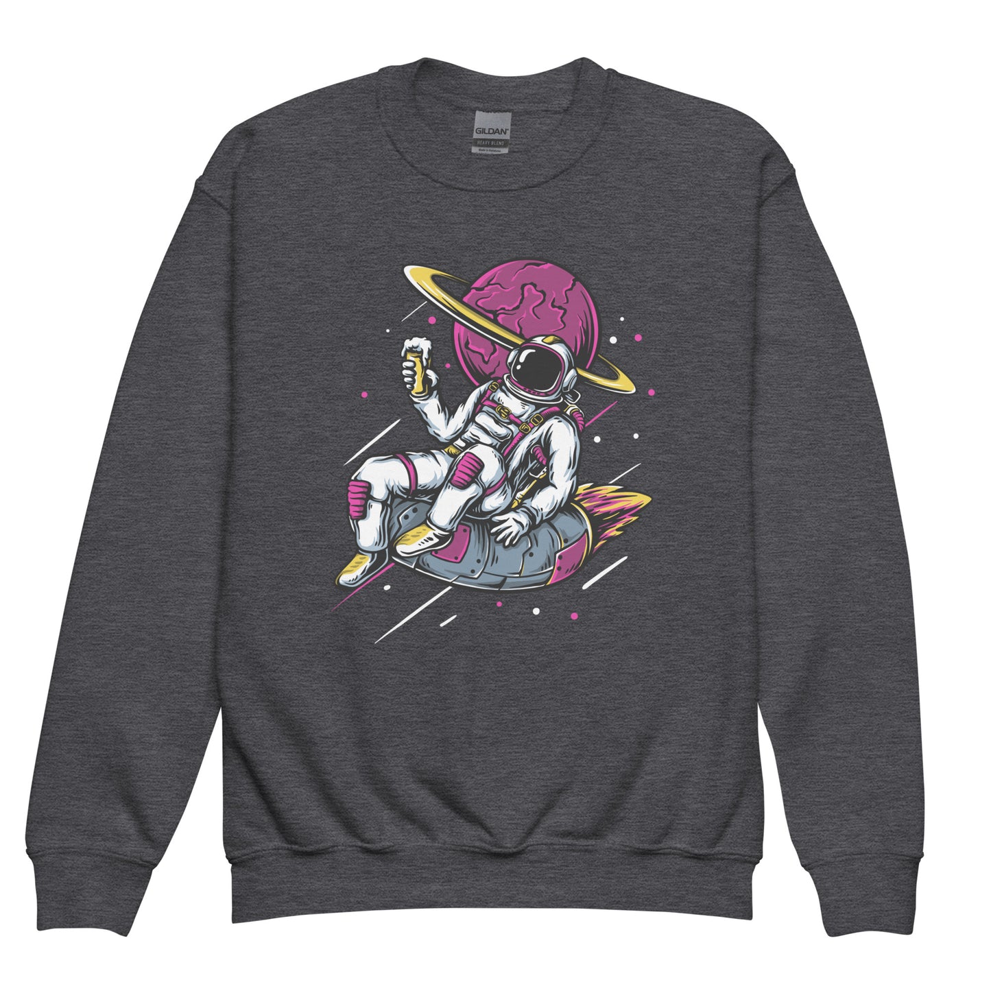 Ice-Cream And Astronaut Youth crewneck sweatshirt