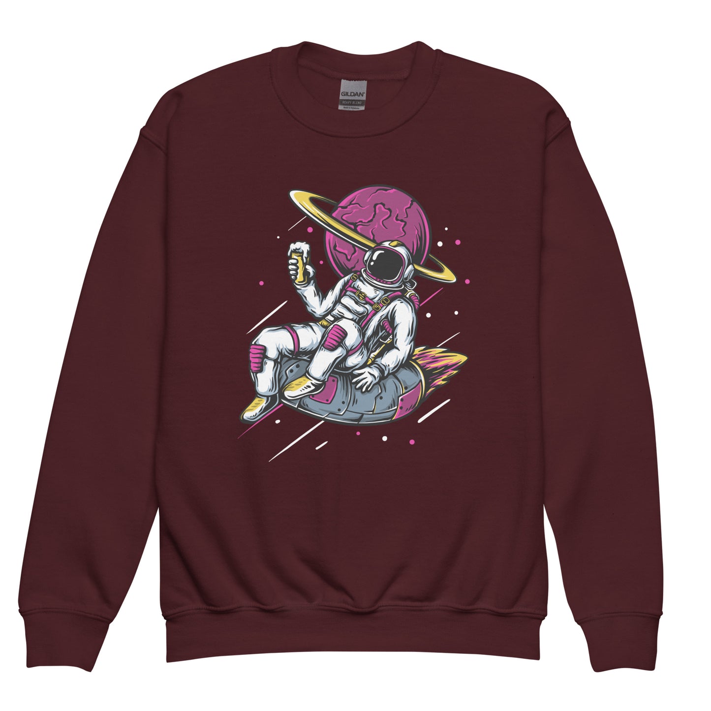 Ice-Cream And Astronaut Youth crewneck sweatshirt