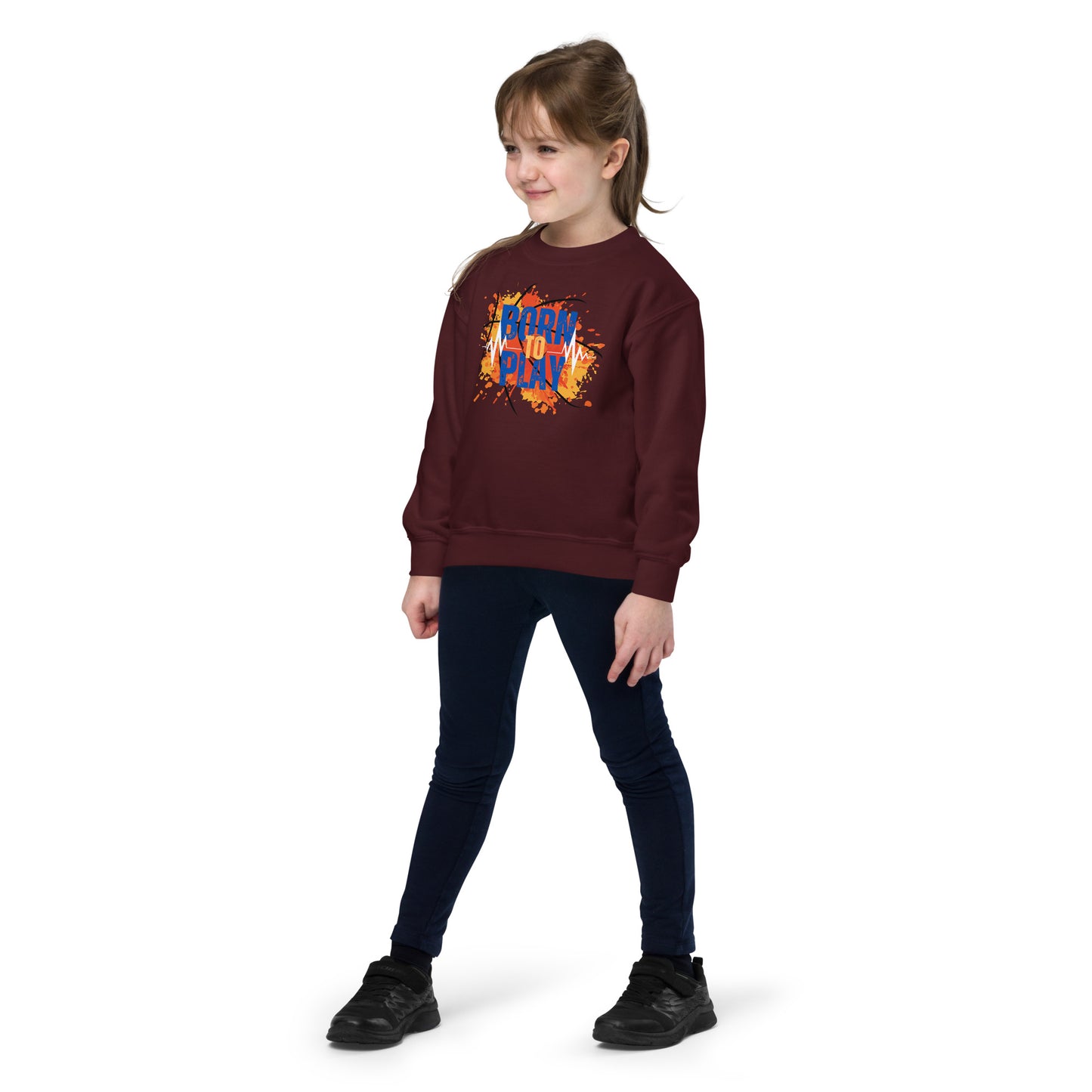 Born To Play - Youth crewneck sweatshirt