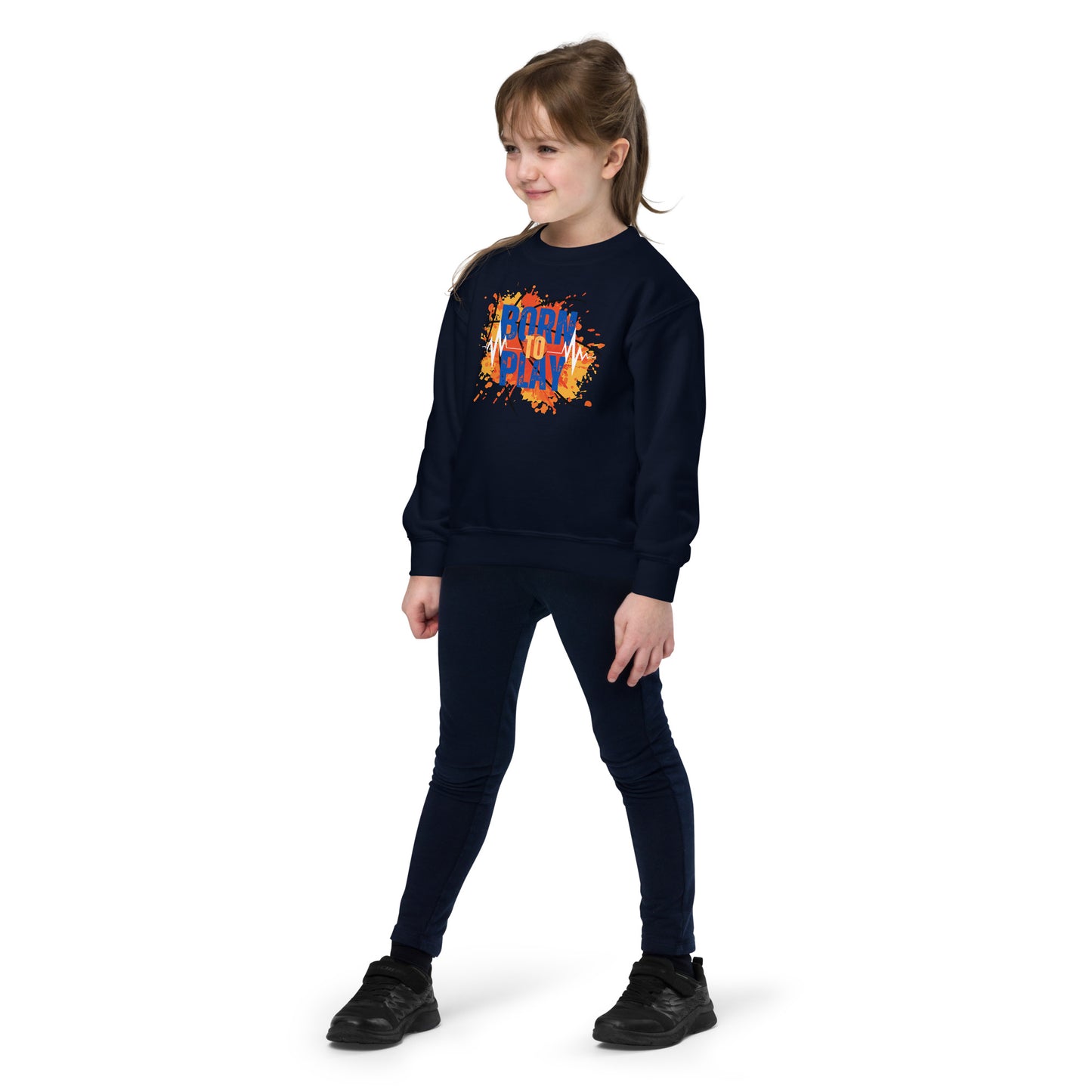 Born To Play - Youth crewneck sweatshirt