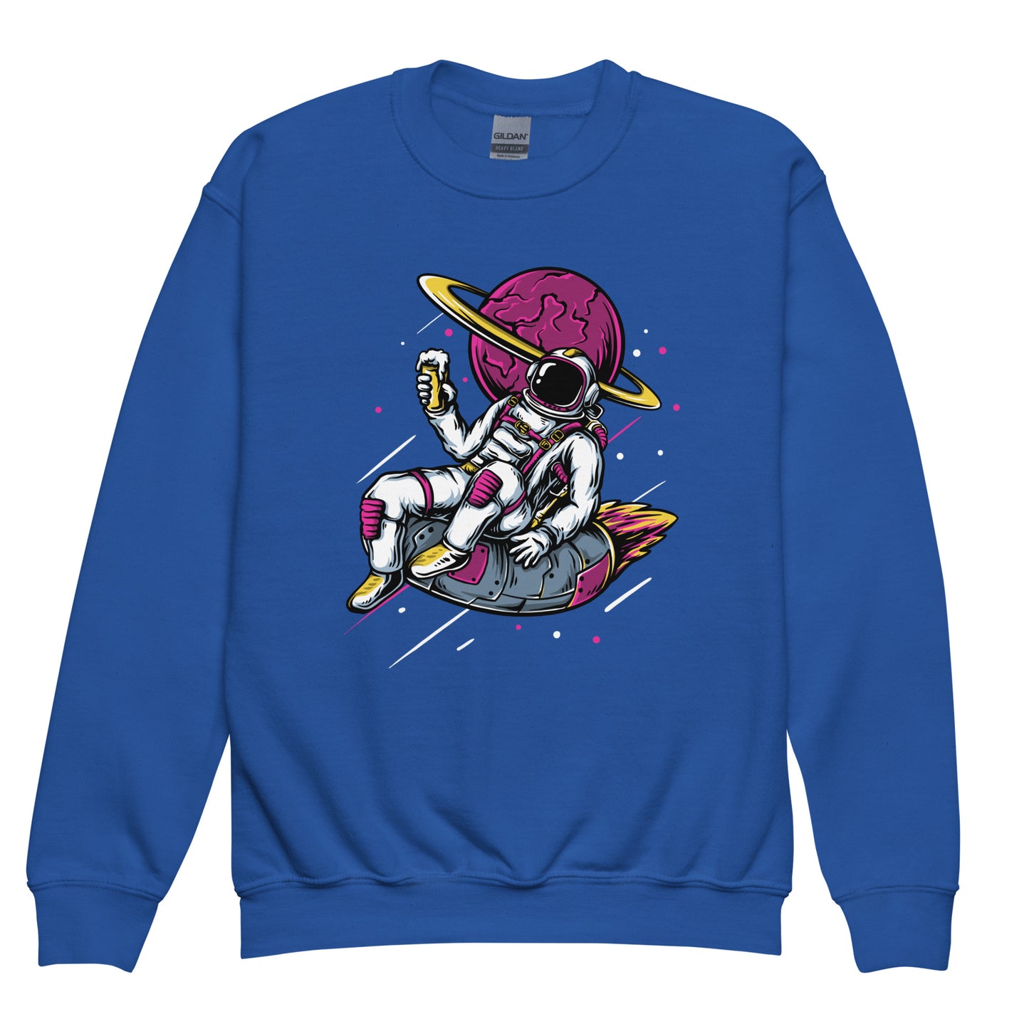 Ice-Cream And Astronaut Youth crewneck sweatshirt