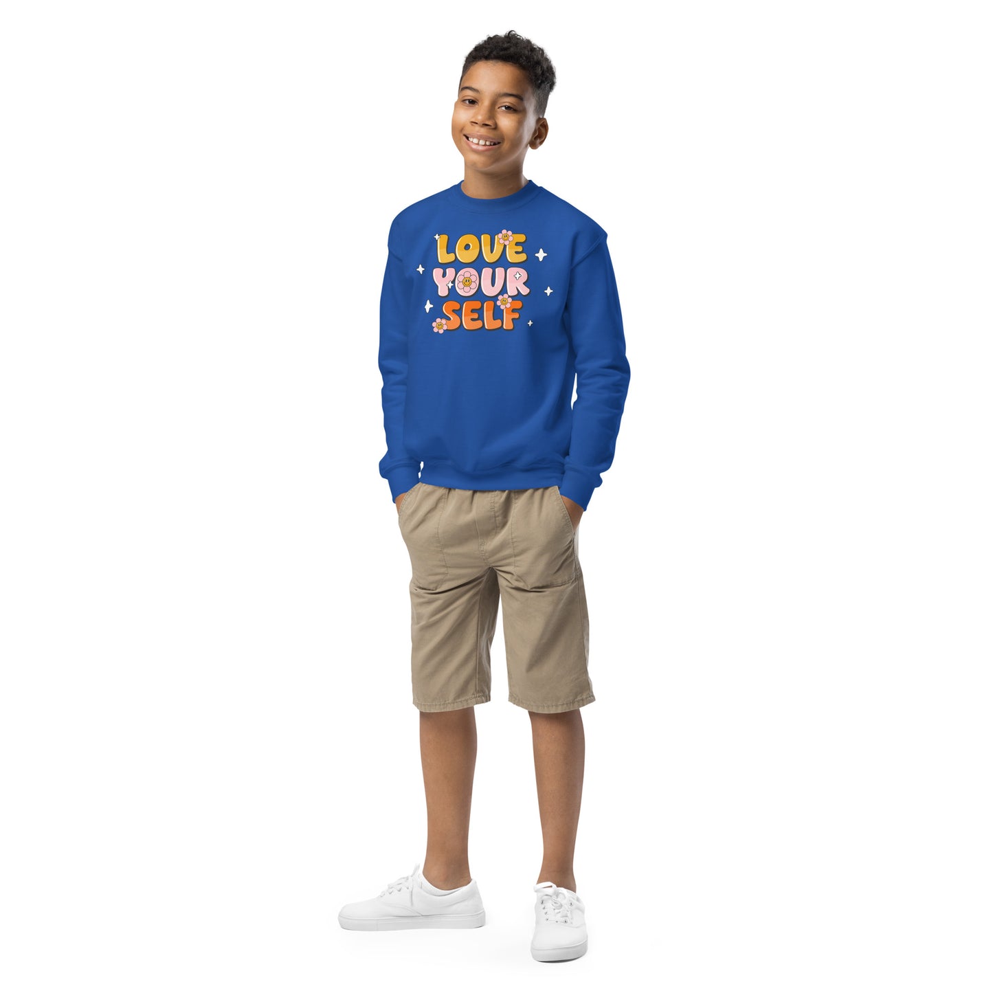 Love Your Self - Youth crewneck sweatshirt