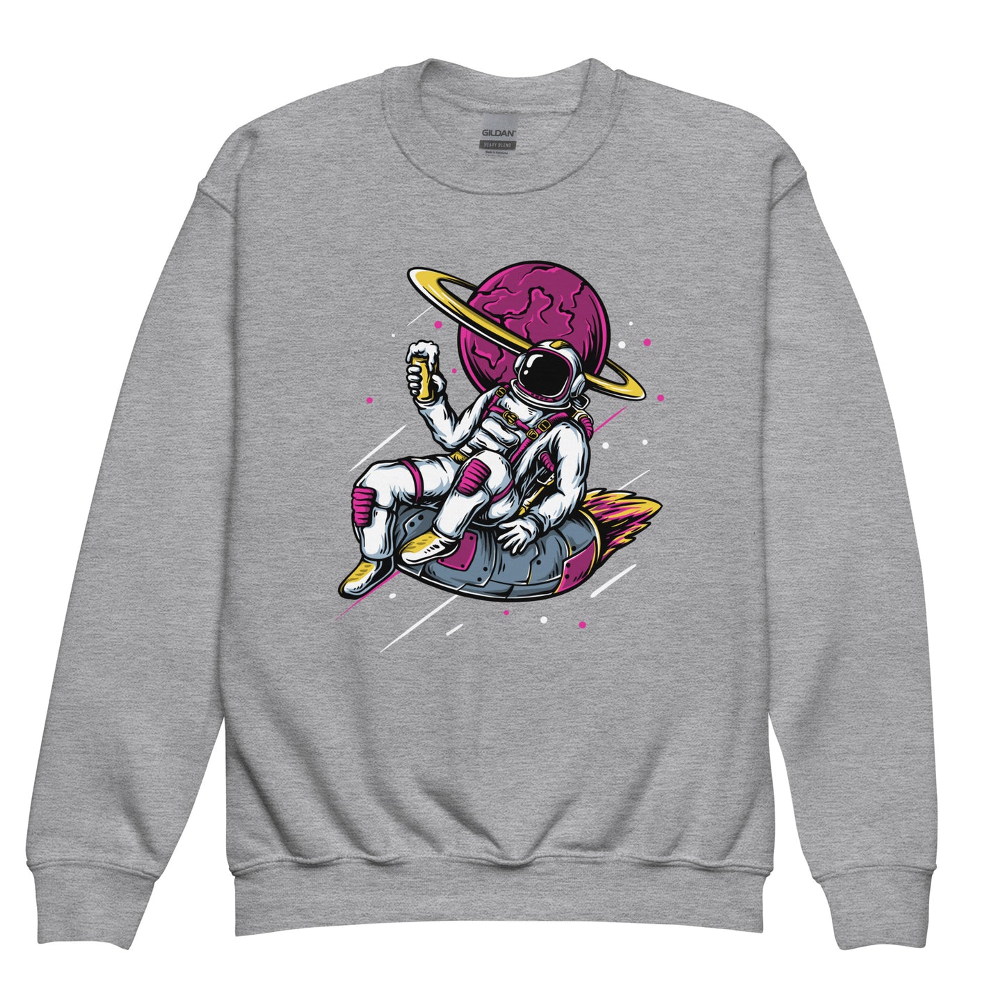 Ice-Cream And Astronaut Youth crewneck sweatshirt