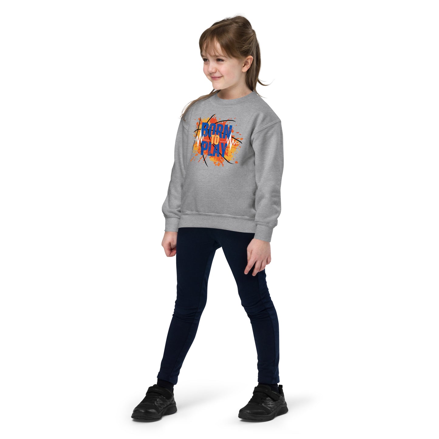 Born To Play - Youth crewneck sweatshirt