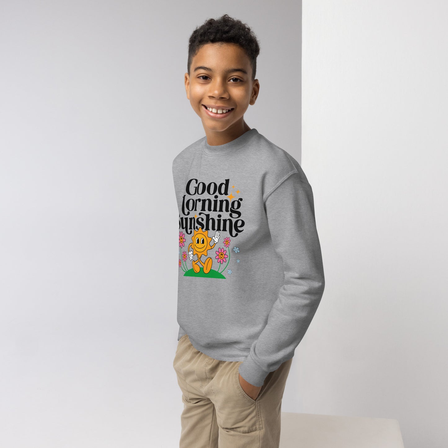 Good Morning Sunshine - Youth crewneck sweatshirt