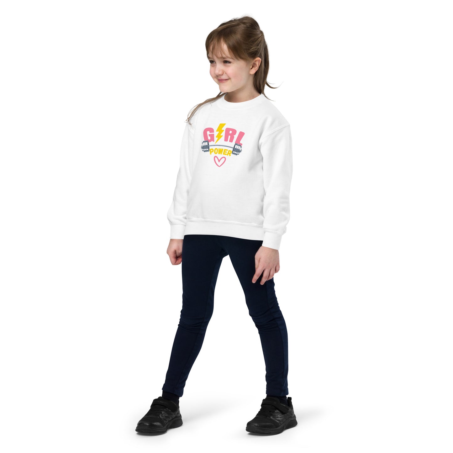 Girl Power - Youth crewneck sweatshirt