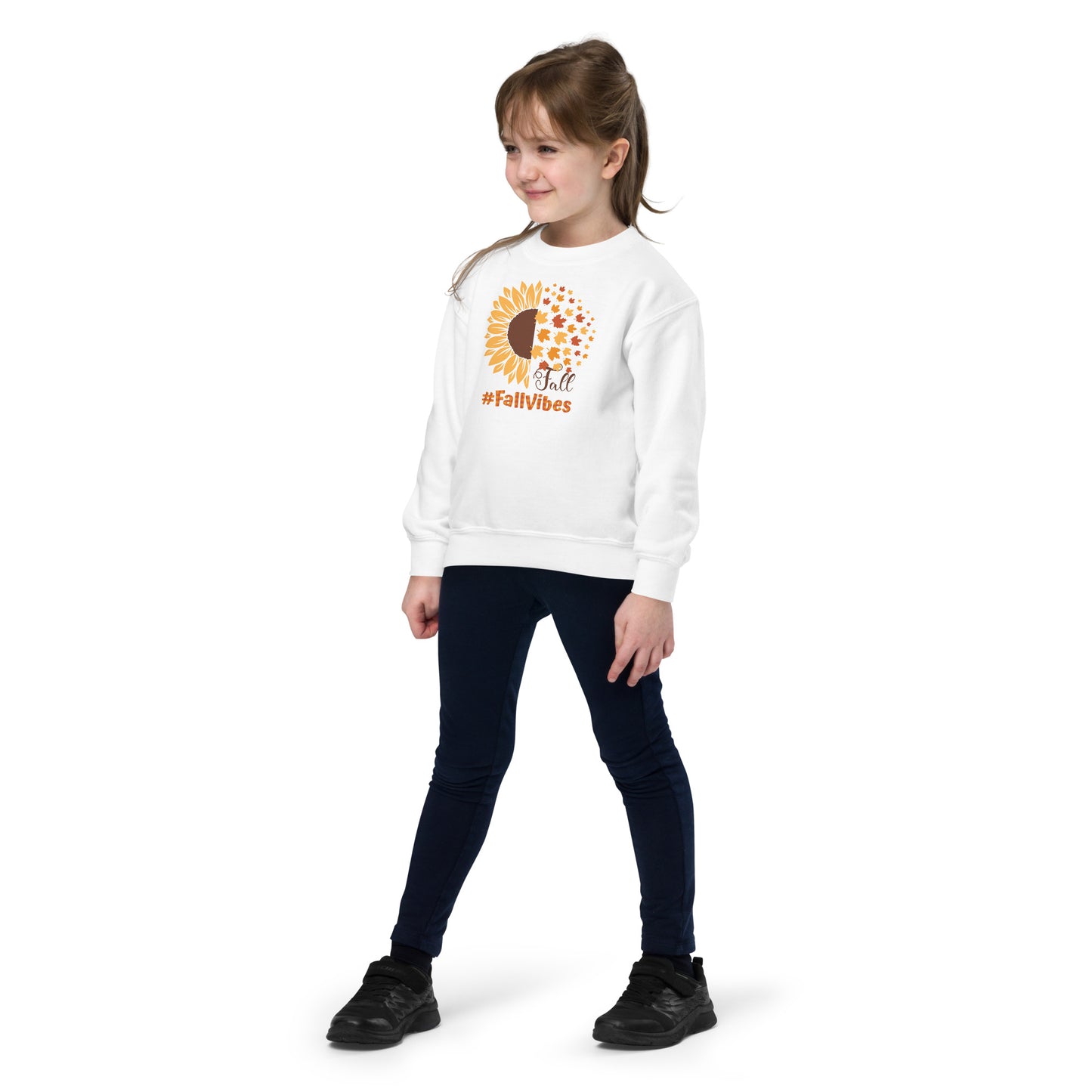 Fall Vibes - Youth crewneck sweatshirt