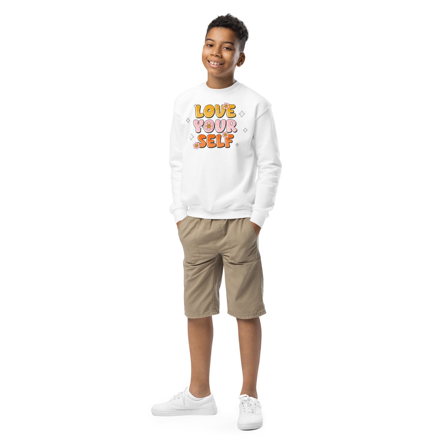 Love Your Self - Youth crewneck sweatshirt