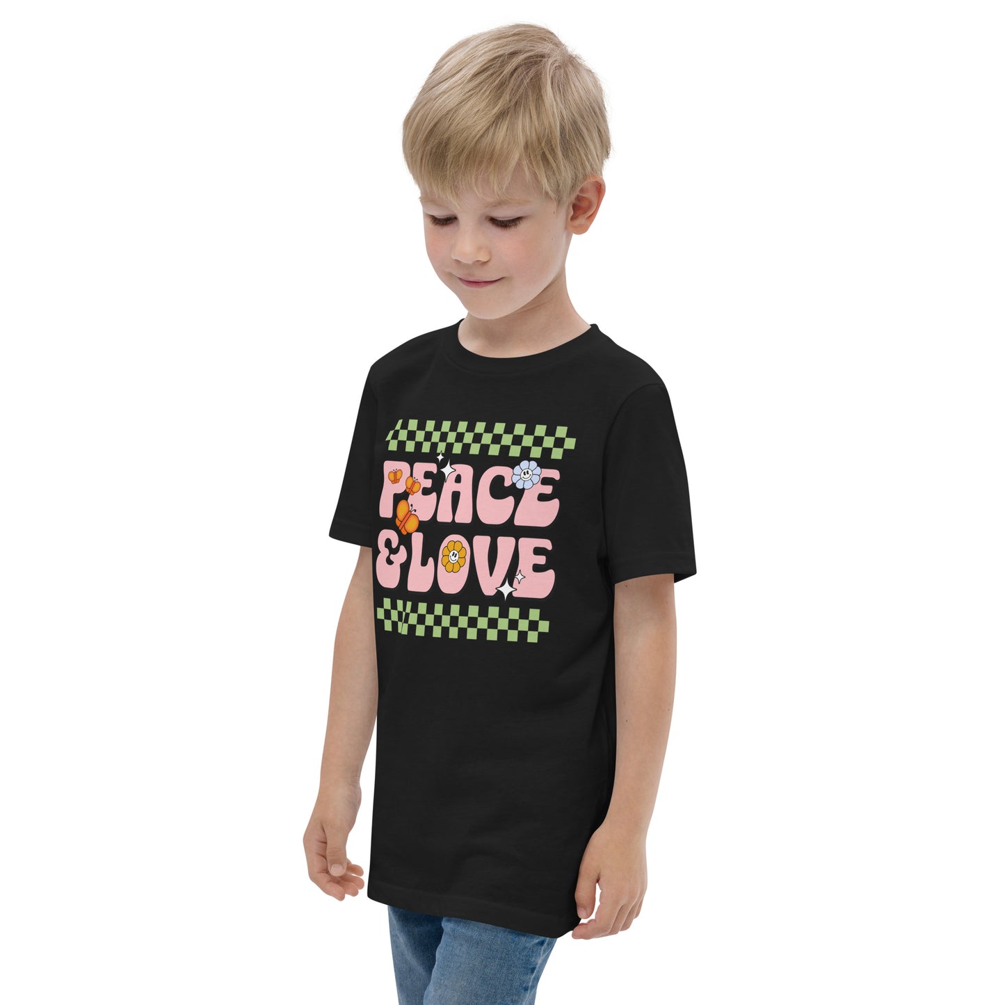 Peace And Love - Youth jersey t-shirt