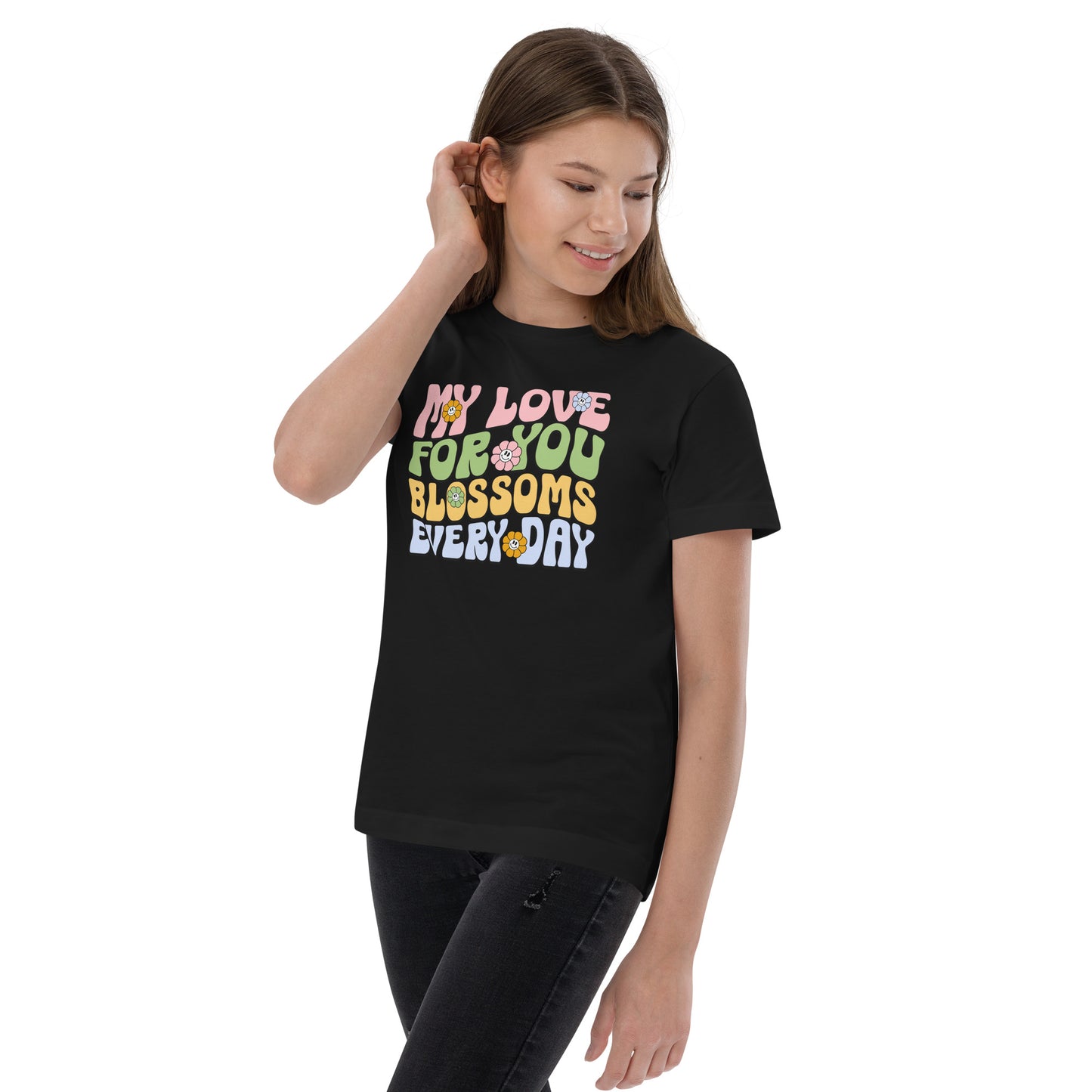 My Love For You Blossoms Every Day - Youth jersey t-shirt