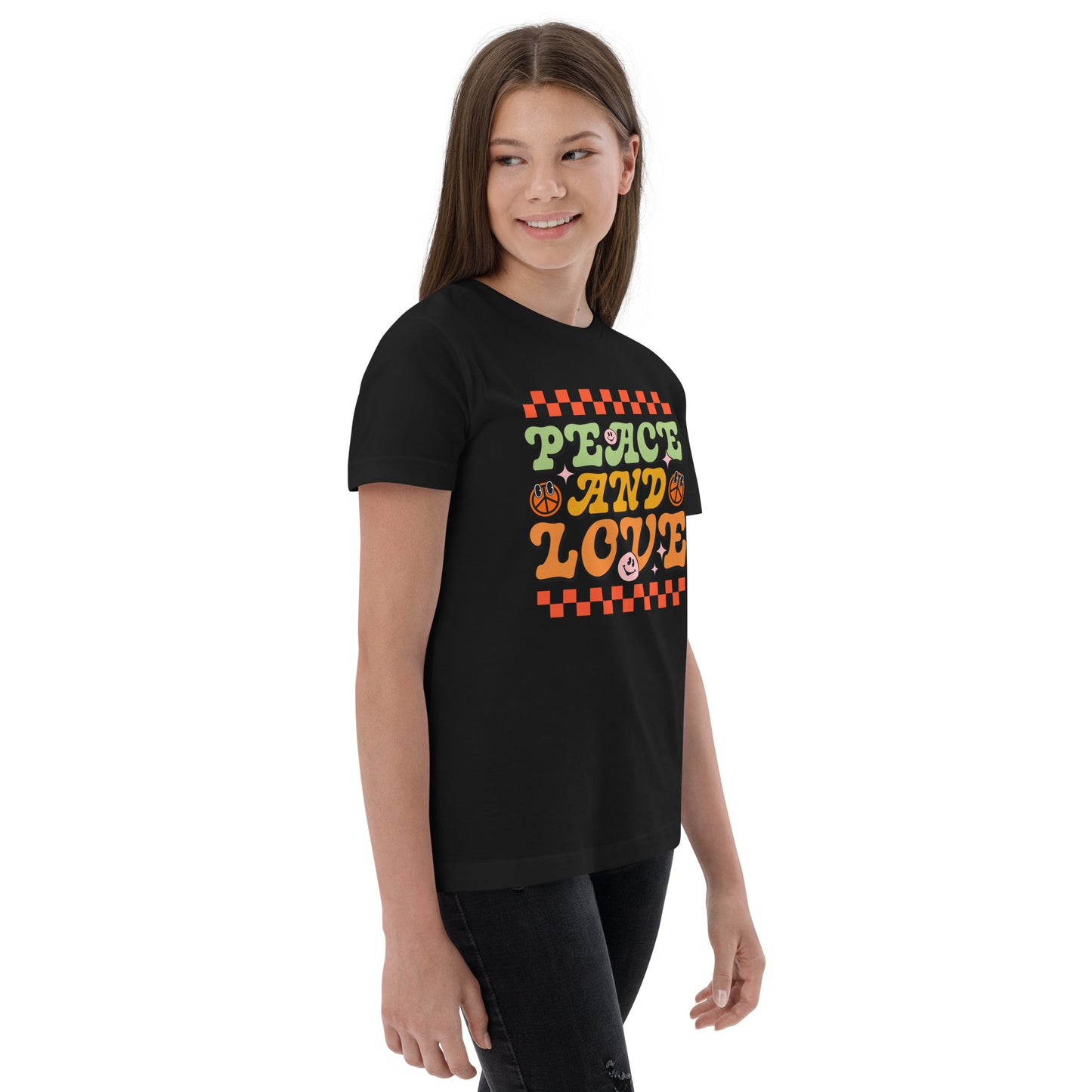 Peace And Love - Youth jersey t-shirt