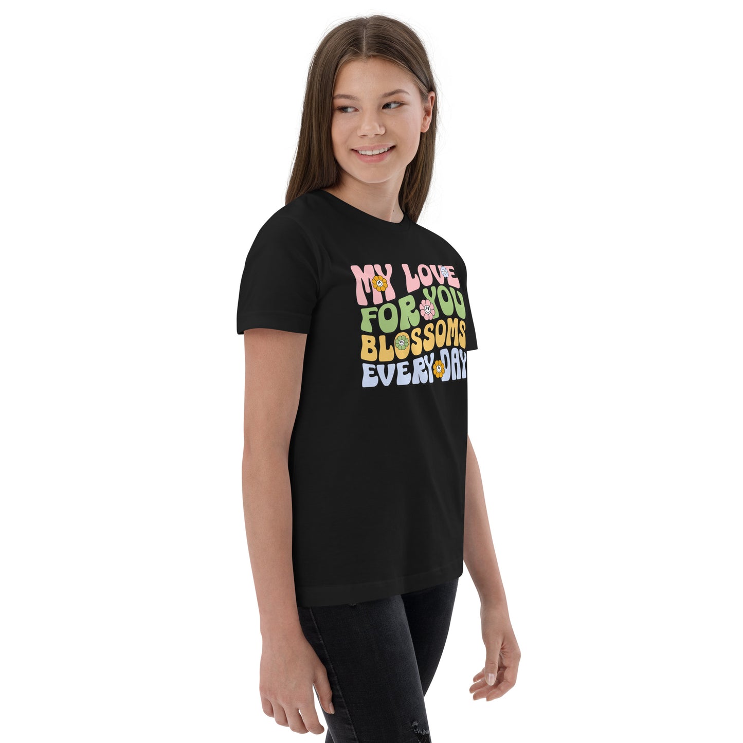 My Love For You Blossoms Every Day - Youth jersey t-shirt