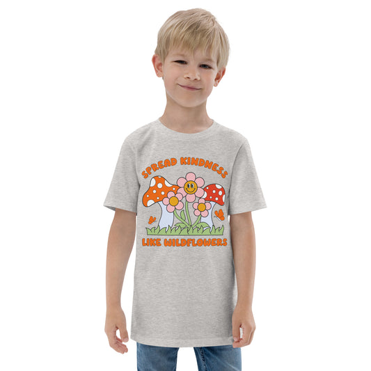 Spread Kindness Like Wildflowers - Youth jersey t-shirt