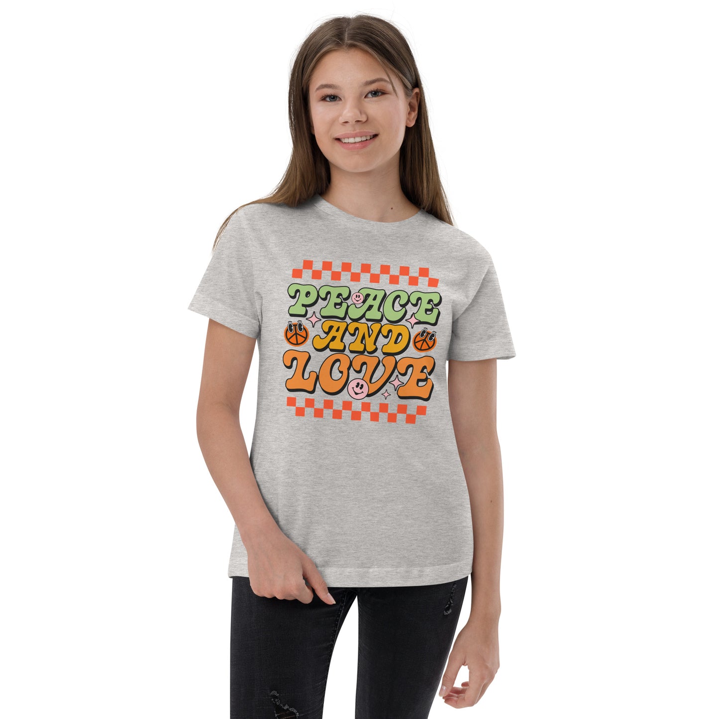 Peace And Love - Youth jersey t-shirt