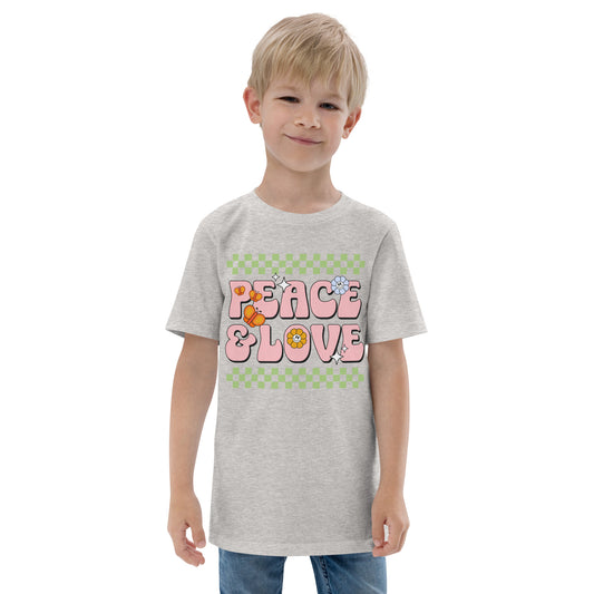 Peace And Love - Youth jersey t-shirt