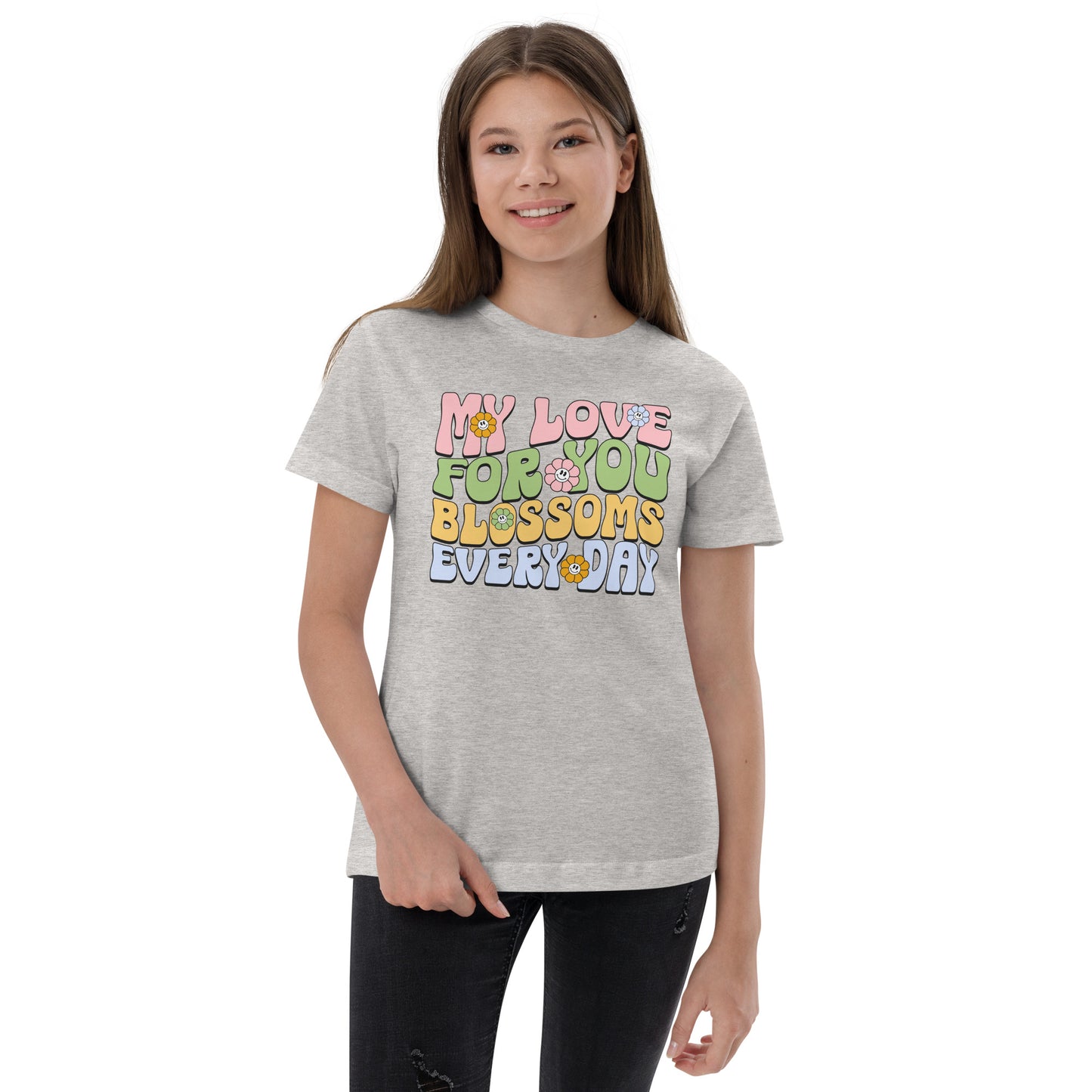 My Love For You Blossoms Every Day - Youth jersey t-shirt