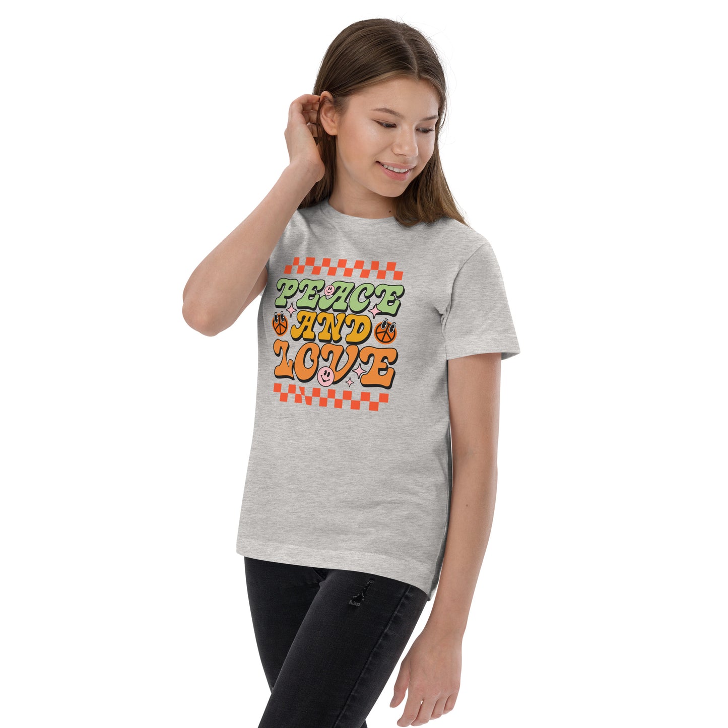 Peace And Love - Youth jersey t-shirt