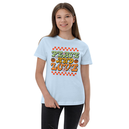 Peace And Love - Youth jersey t-shirt