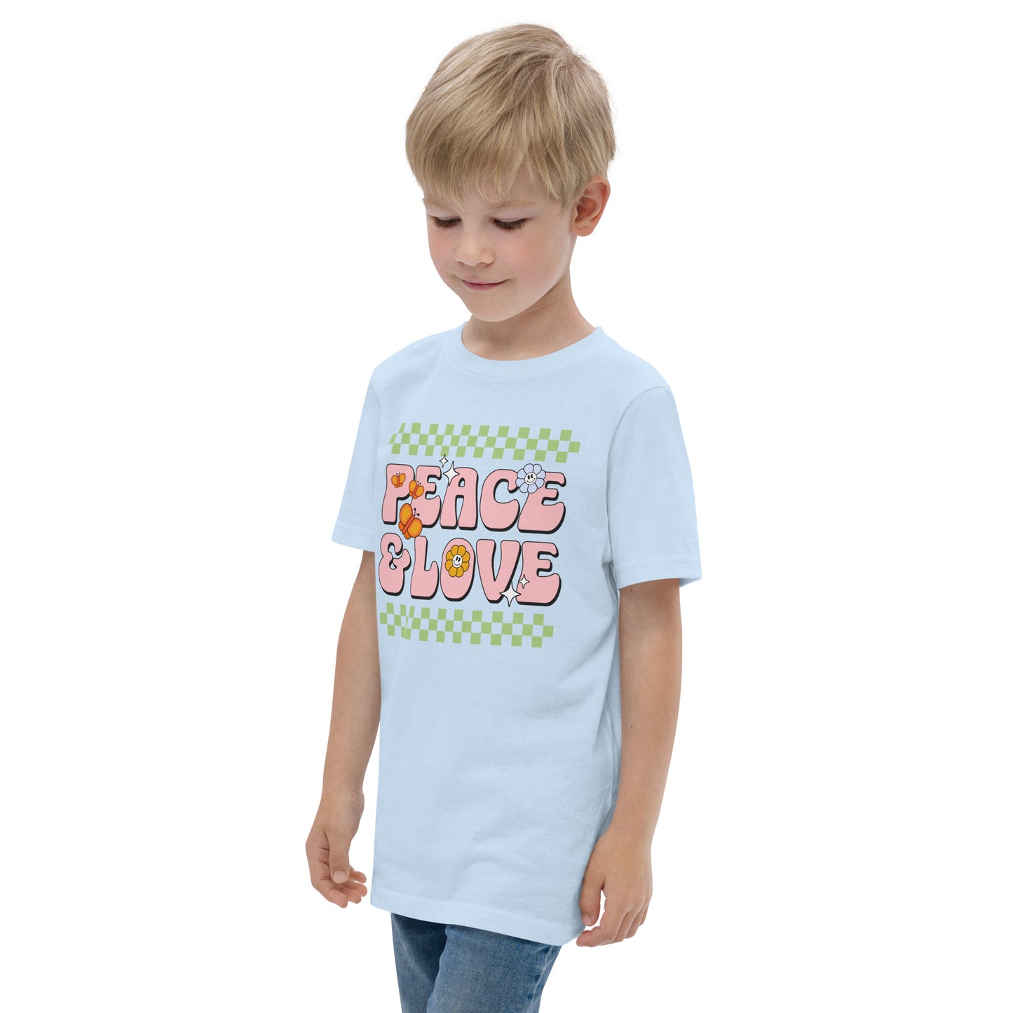 Peace And Love - Youth jersey t-shirt