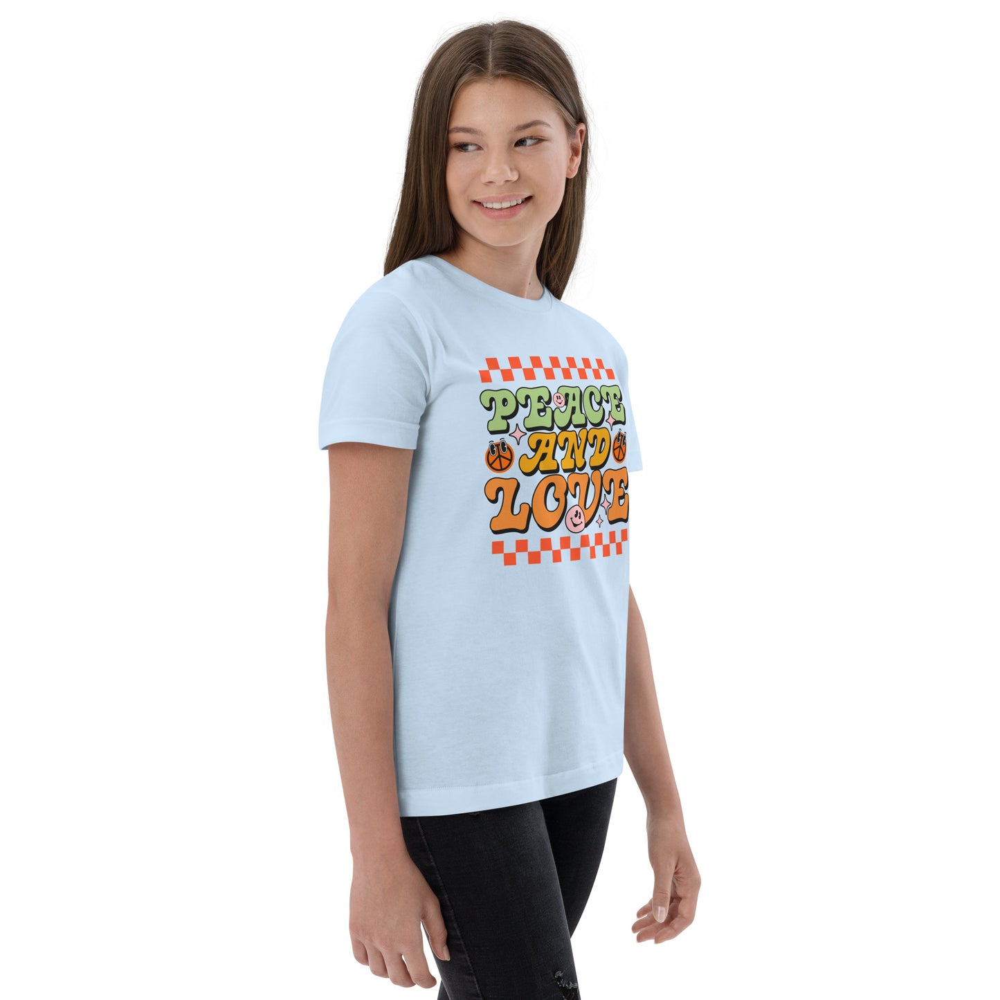 Peace And Love - Youth jersey t-shirt