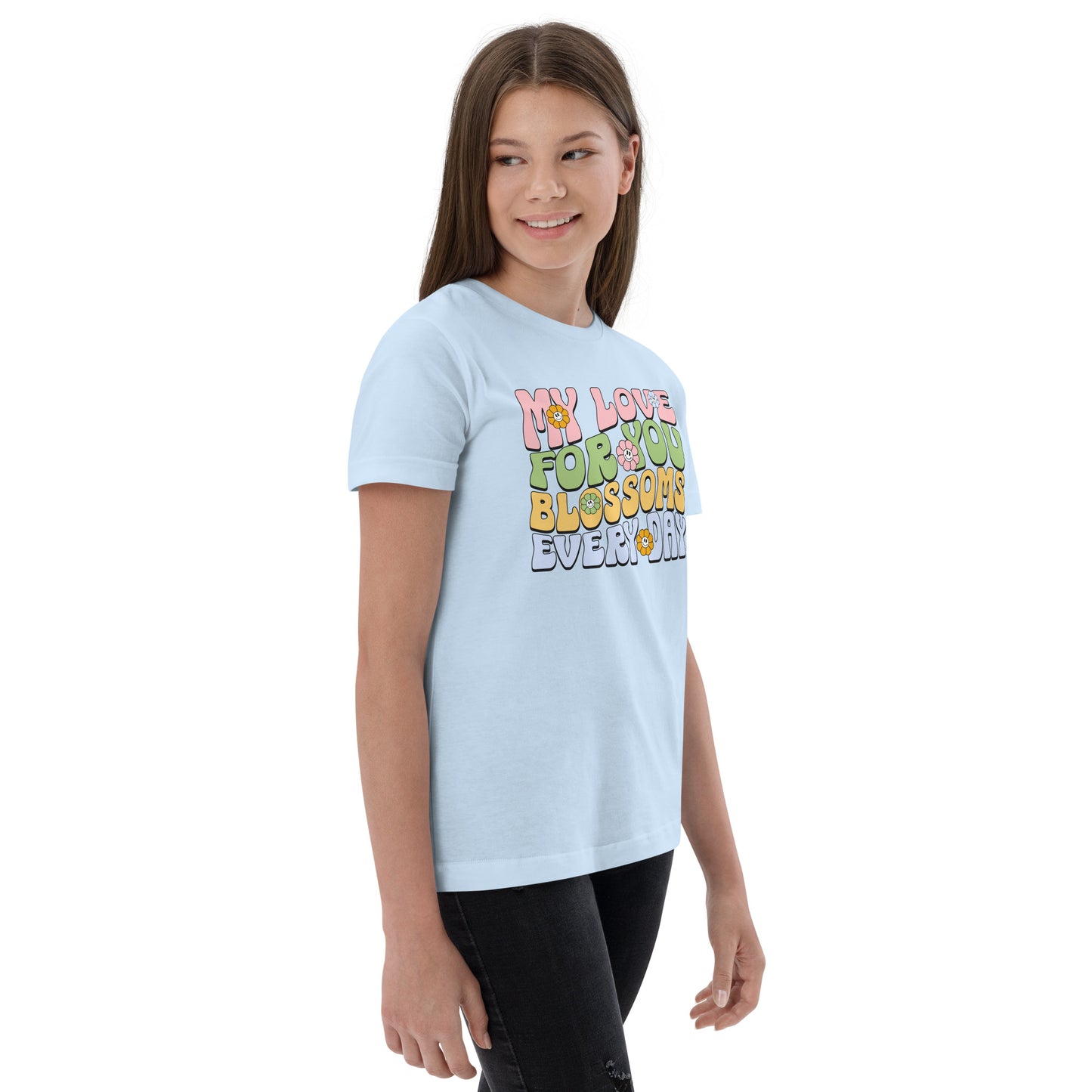 My Love For You Blossoms Every Day - Youth jersey t-shirt