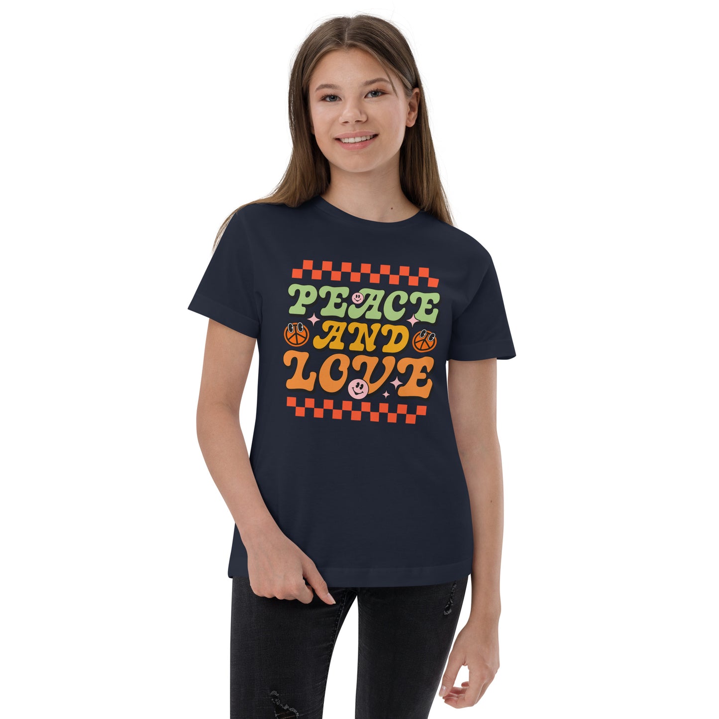 Peace And Love - Youth jersey t-shirt