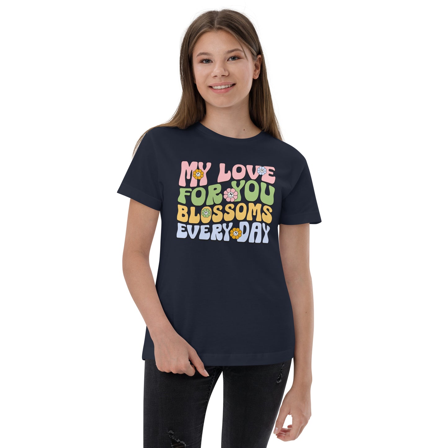 My Love For You Blossoms Every Day - Youth jersey t-shirt