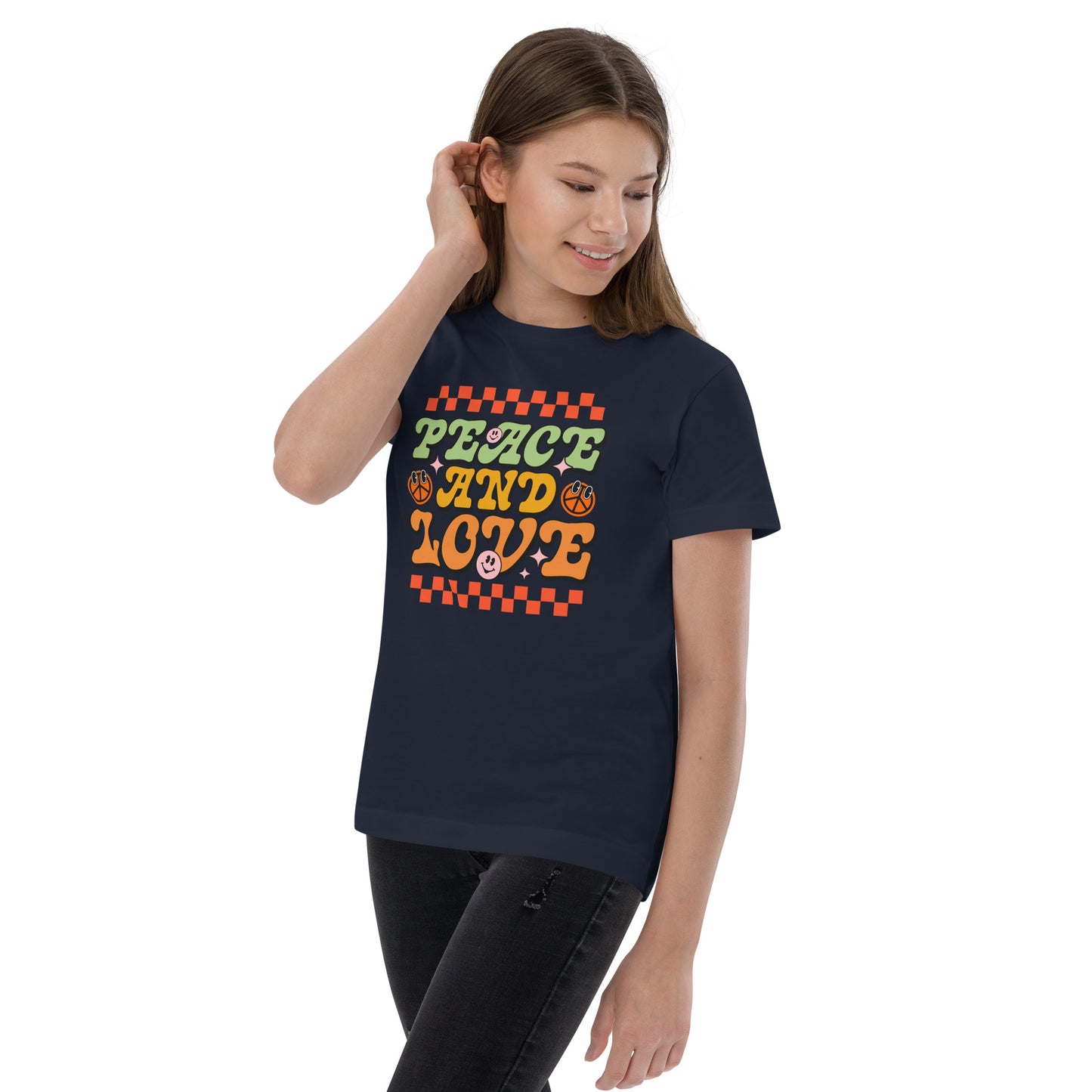 Peace And Love - Youth jersey t-shirt