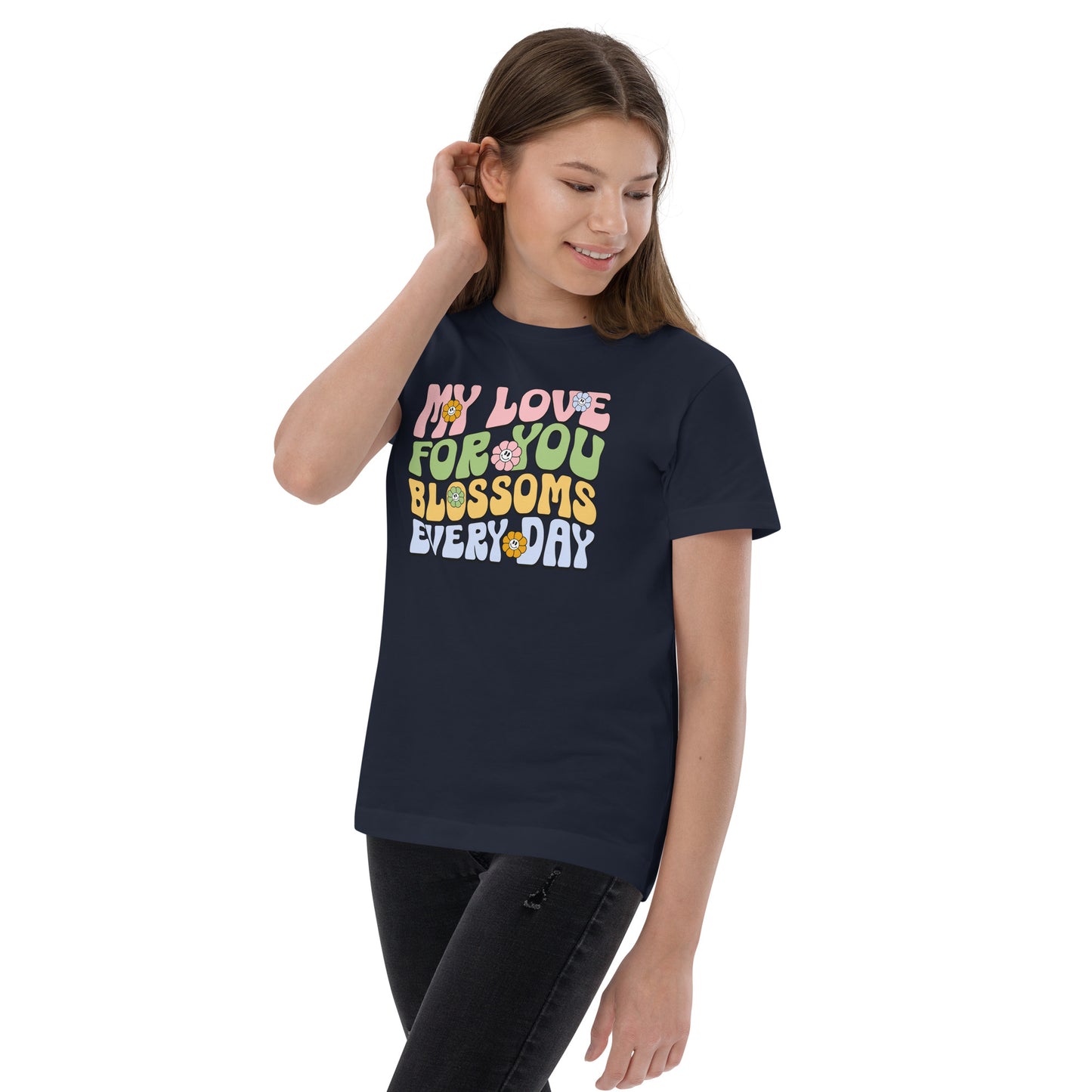 My Love For You Blossoms Every Day - Youth jersey t-shirt