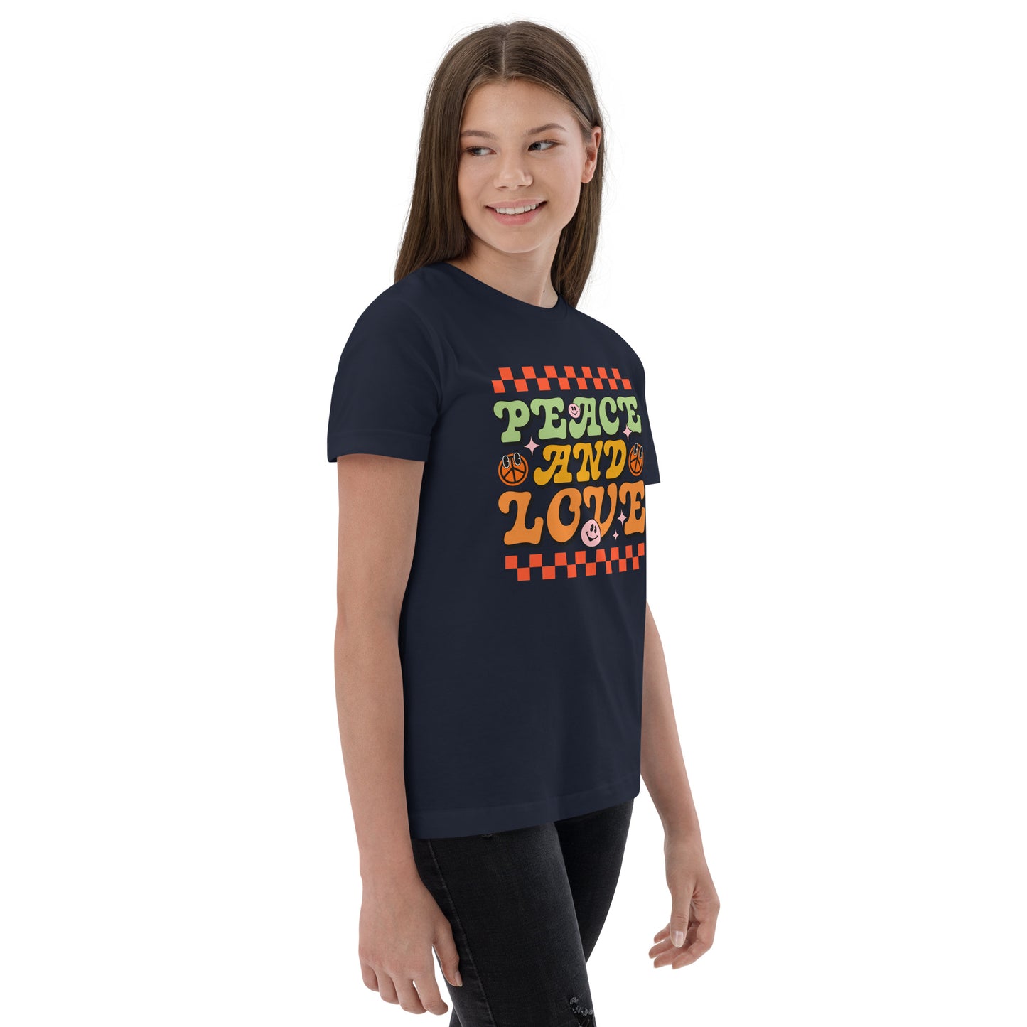 Peace And Love - Youth jersey t-shirt