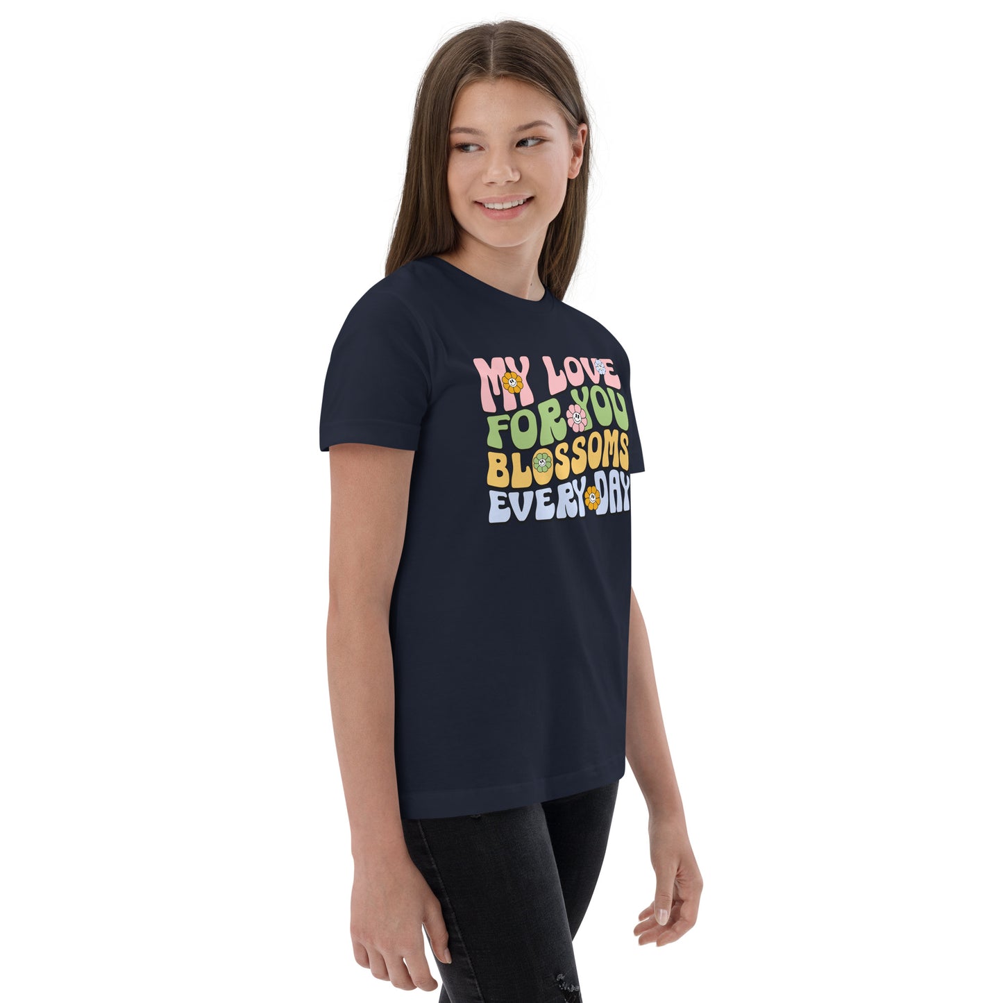 My Love For You Blossoms Every Day - Youth jersey t-shirt