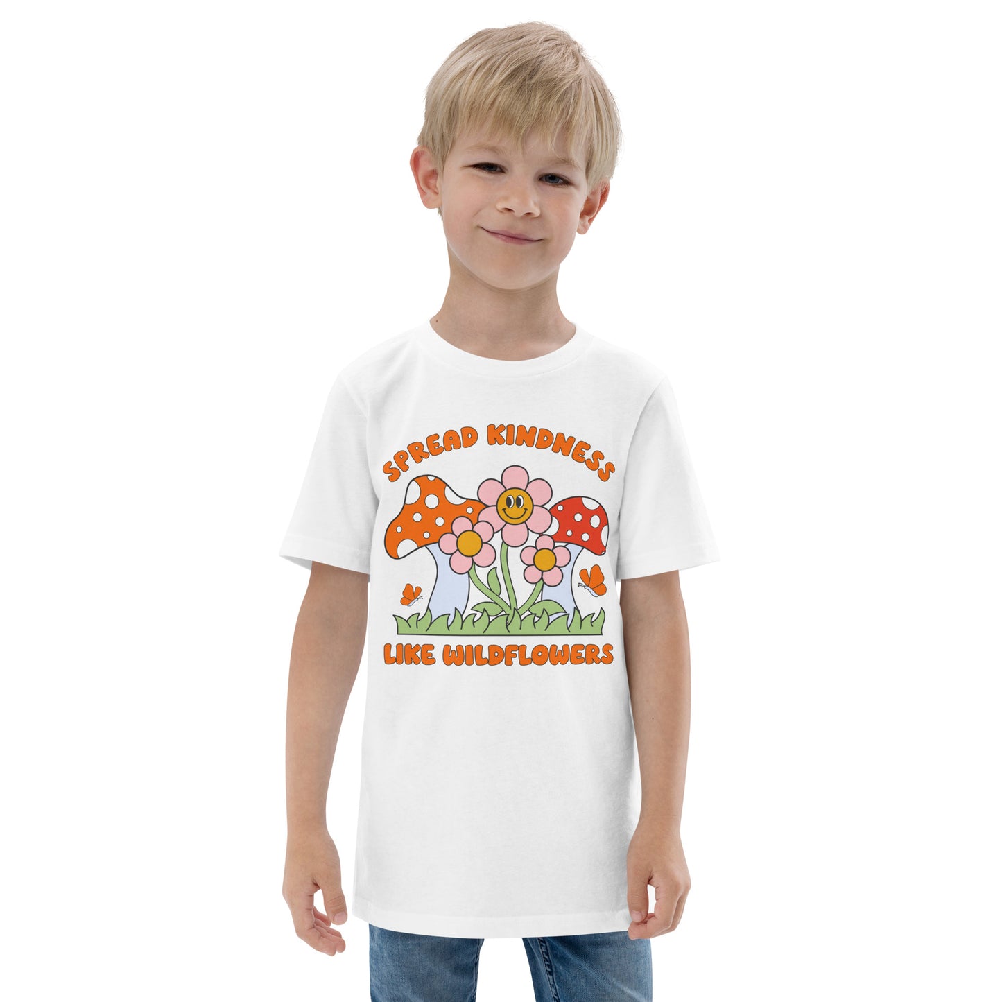 Spread Kindness Like Wildflowers - Youth jersey t-shirt