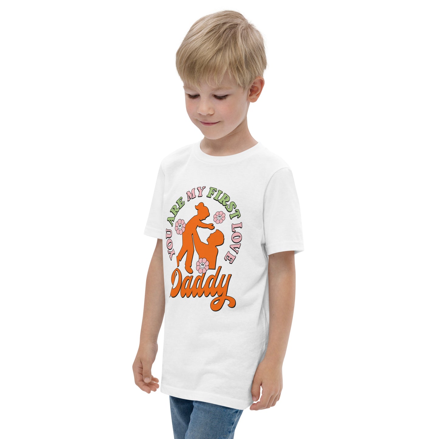 You Are My First Love Daddy - Youth jersey t-shirt