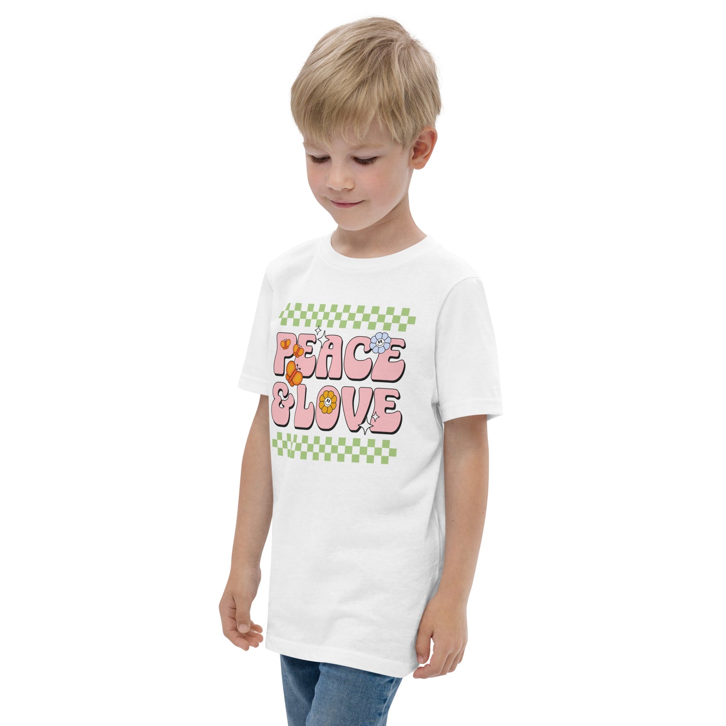 Peace And Love - Youth jersey t-shirt