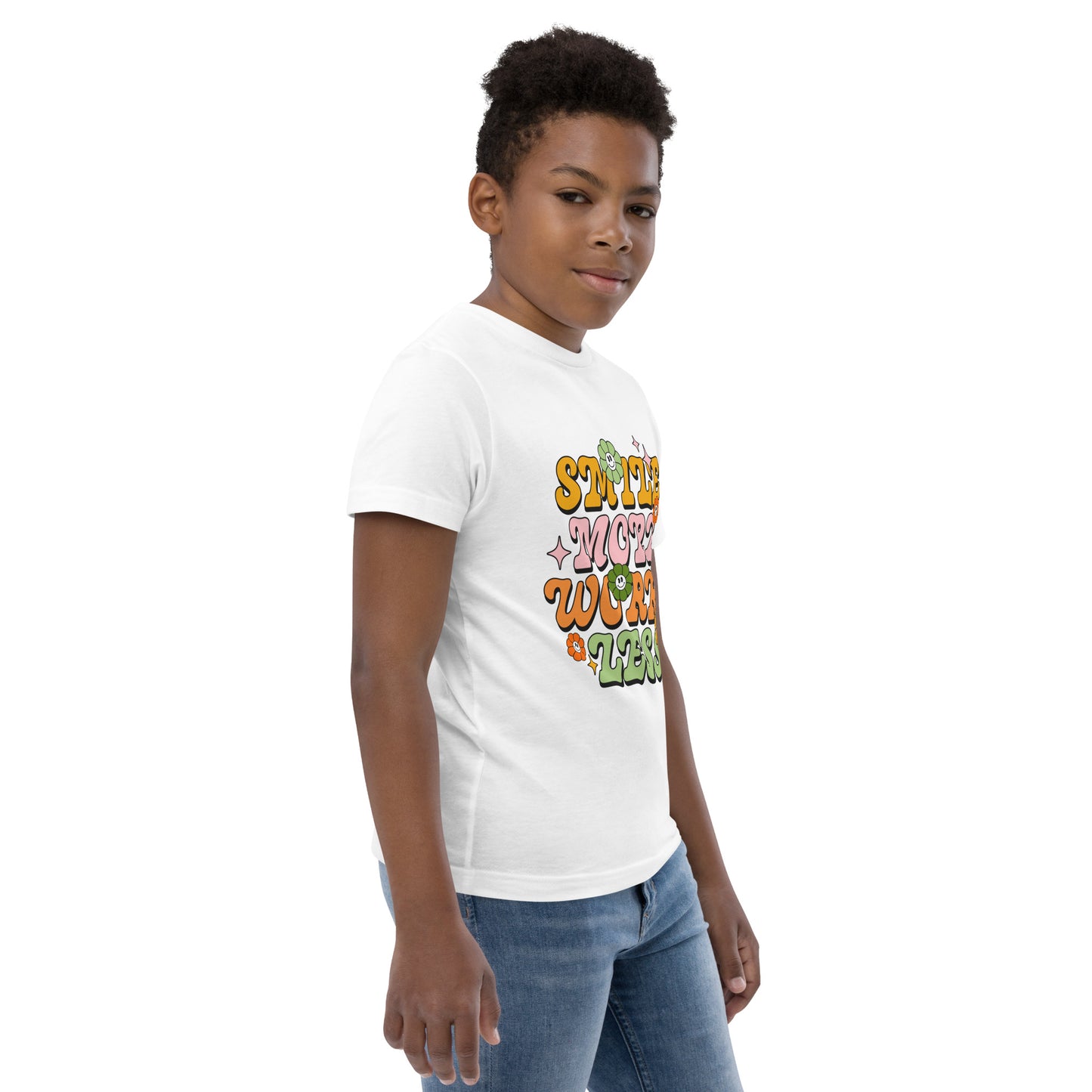 Smile More Worry Less - Youth jersey t-shirt