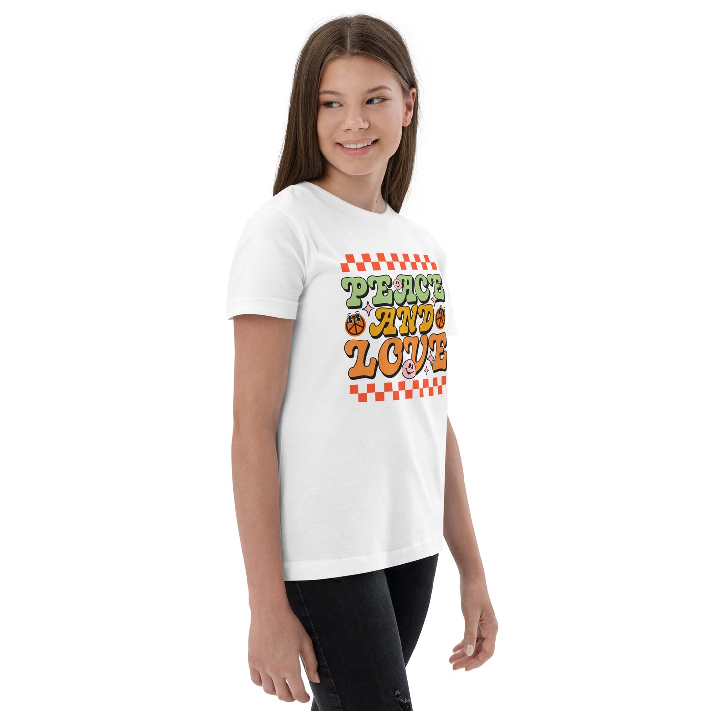 Peace And Love - Youth jersey t-shirt