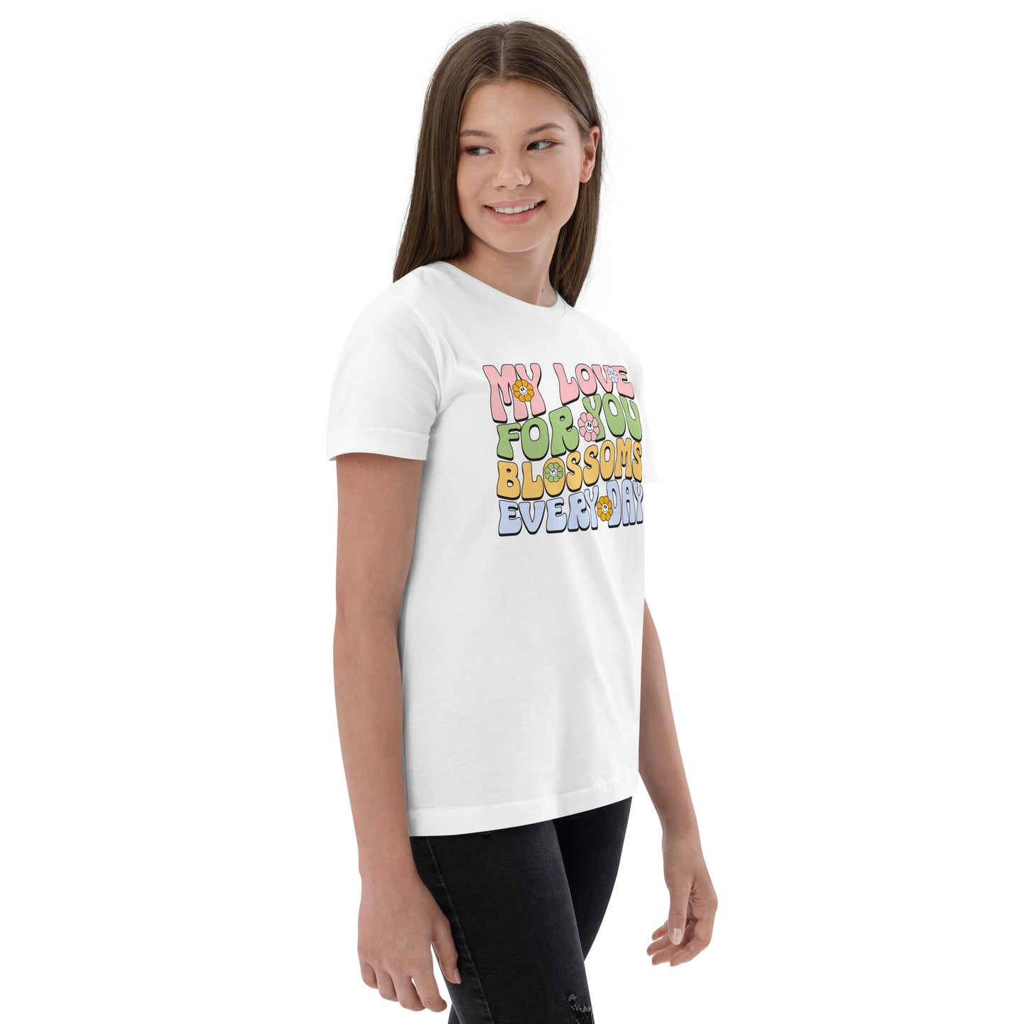 My Love For You Blossoms Every Day - Youth jersey t-shirt