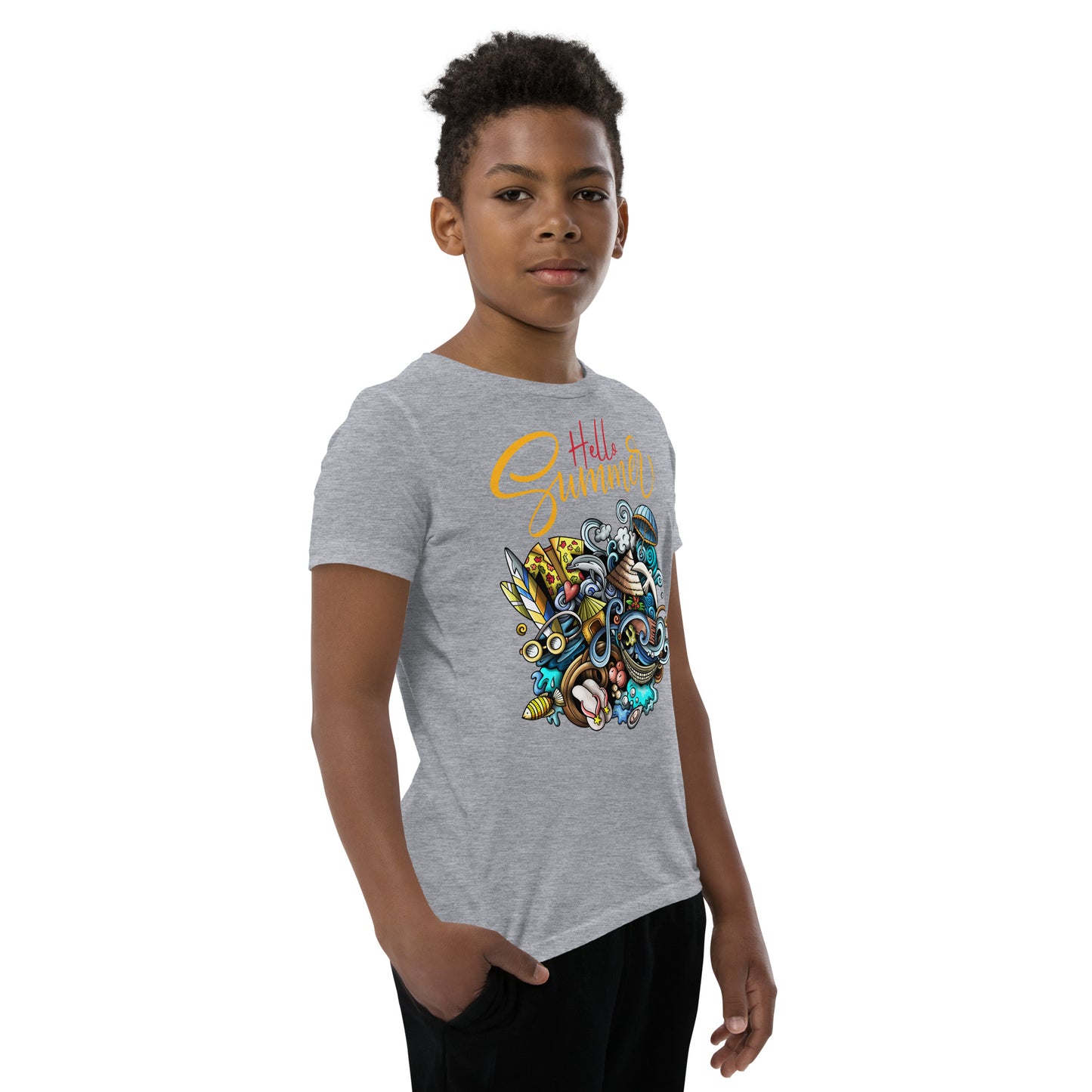 Hello Summer  - Youth Short Sleeve T-Shirt