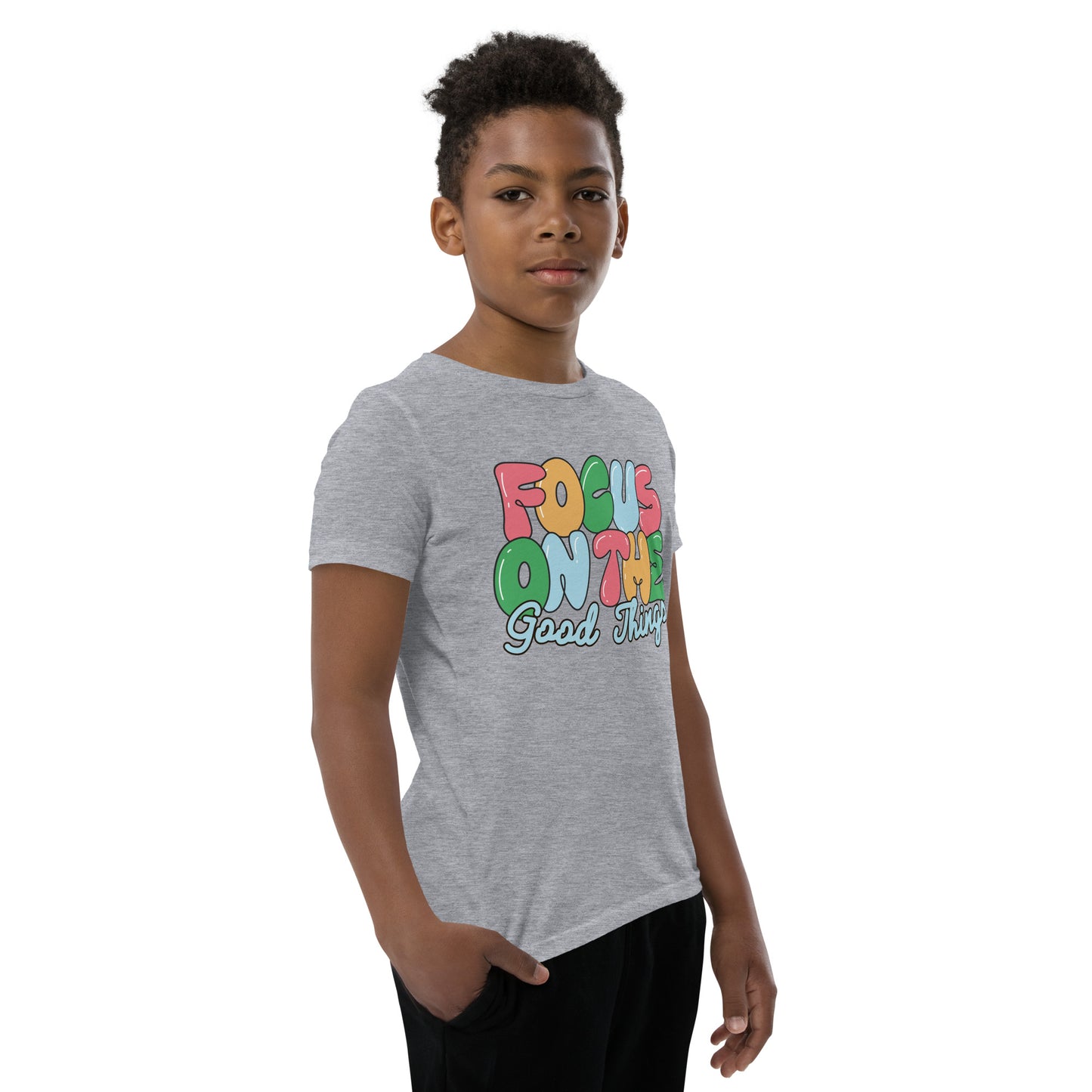 Focus On The Good Things - Youth Short Sleeve T-Shirt