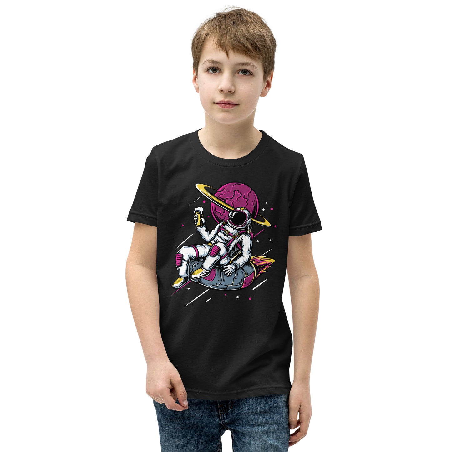 Ice-cream And Astronaut - Youth Short Sleeve T-Shirt