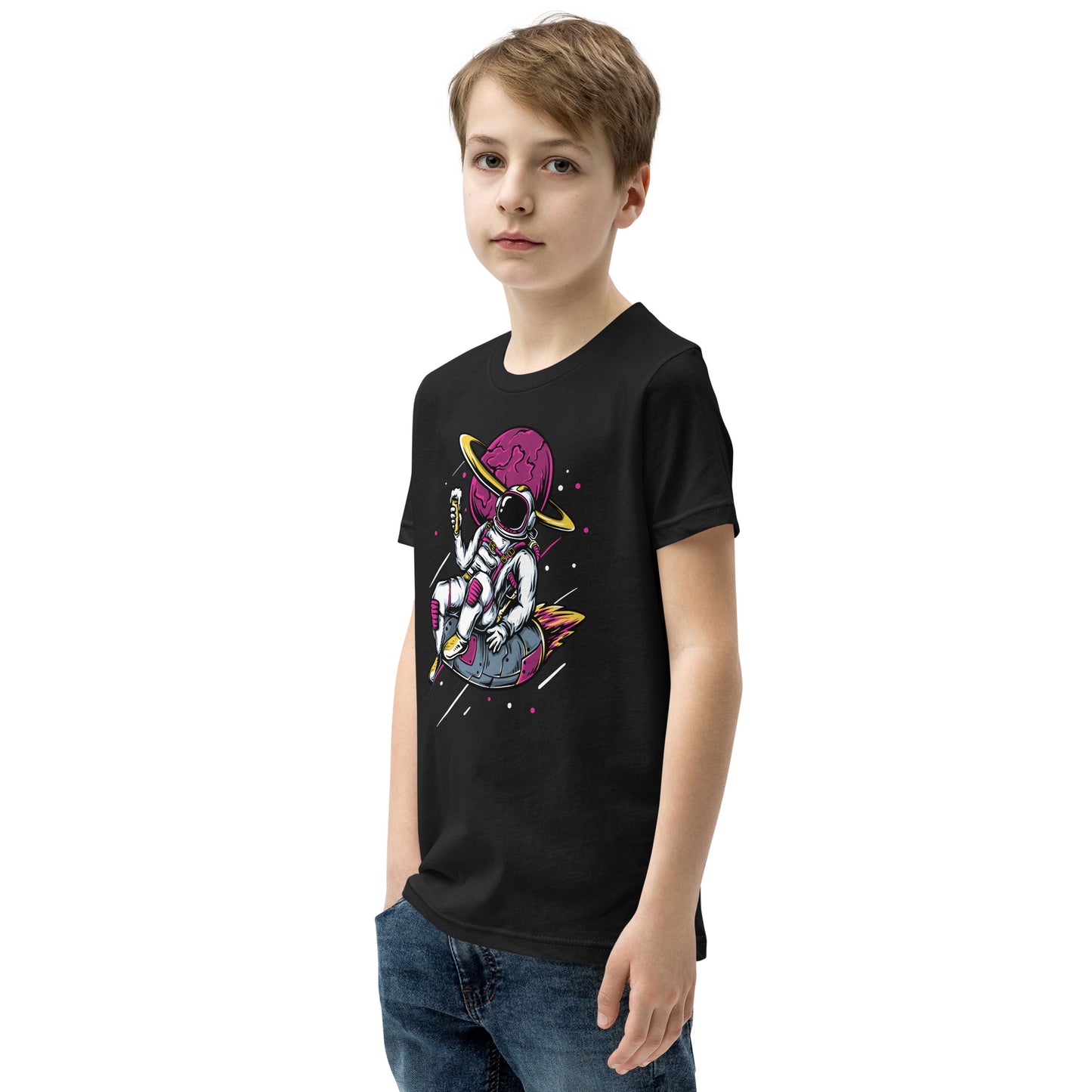 Ice-cream And Astronaut - Youth Short Sleeve T-Shirt