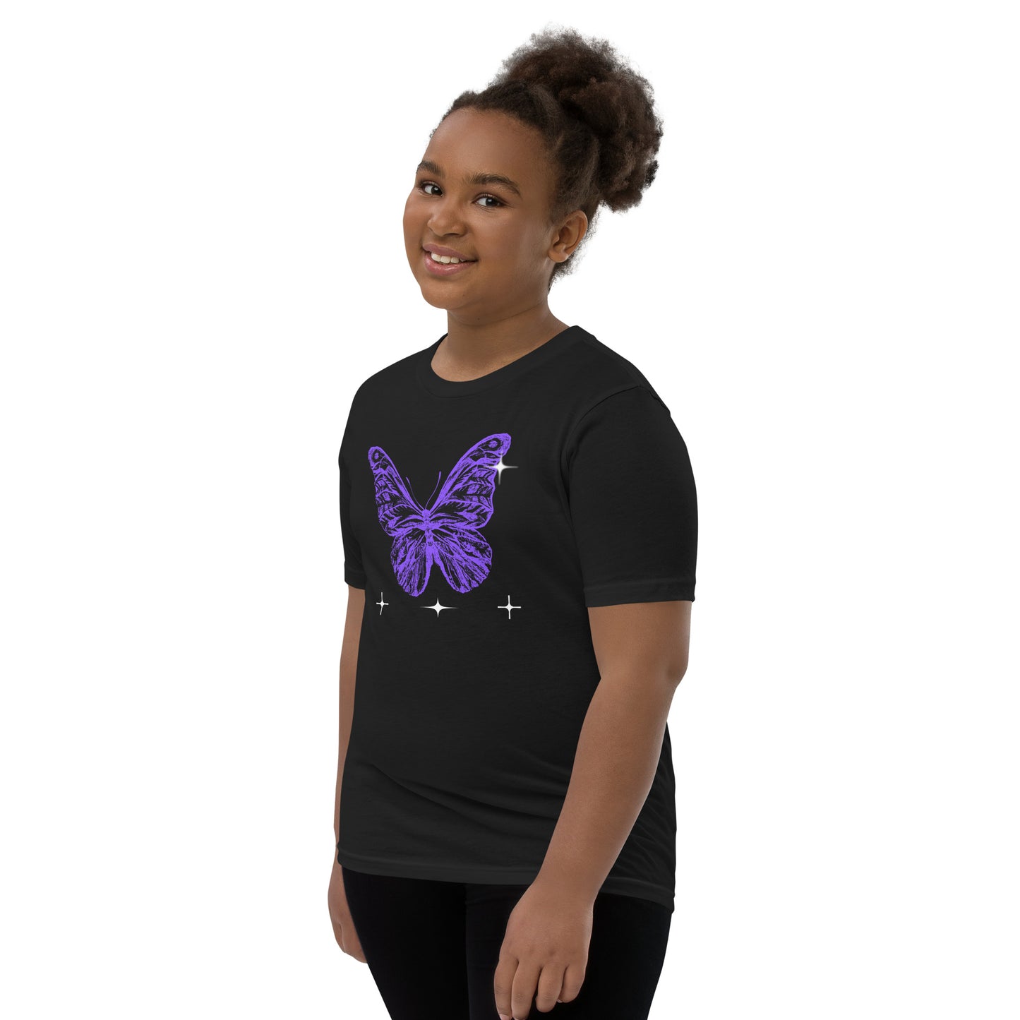 Blue Butterfly - Youth Short Sleeve T-Shirt